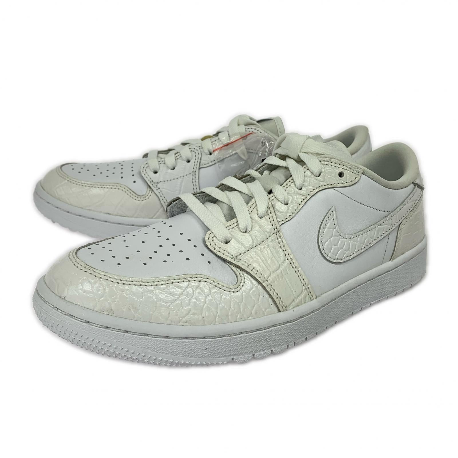 スニーカー AIR JORDAN 1 LOW Golf 27.5cm (US9 1/2 UK9 EU45) ホワイト