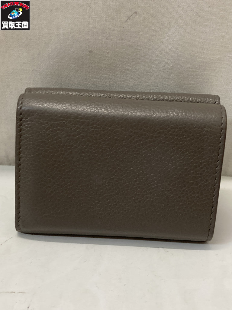 SAINT LAURENT コンパクトウォレット グレー
