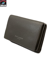 SAINT LAURENT コンパクトウォレット グレー