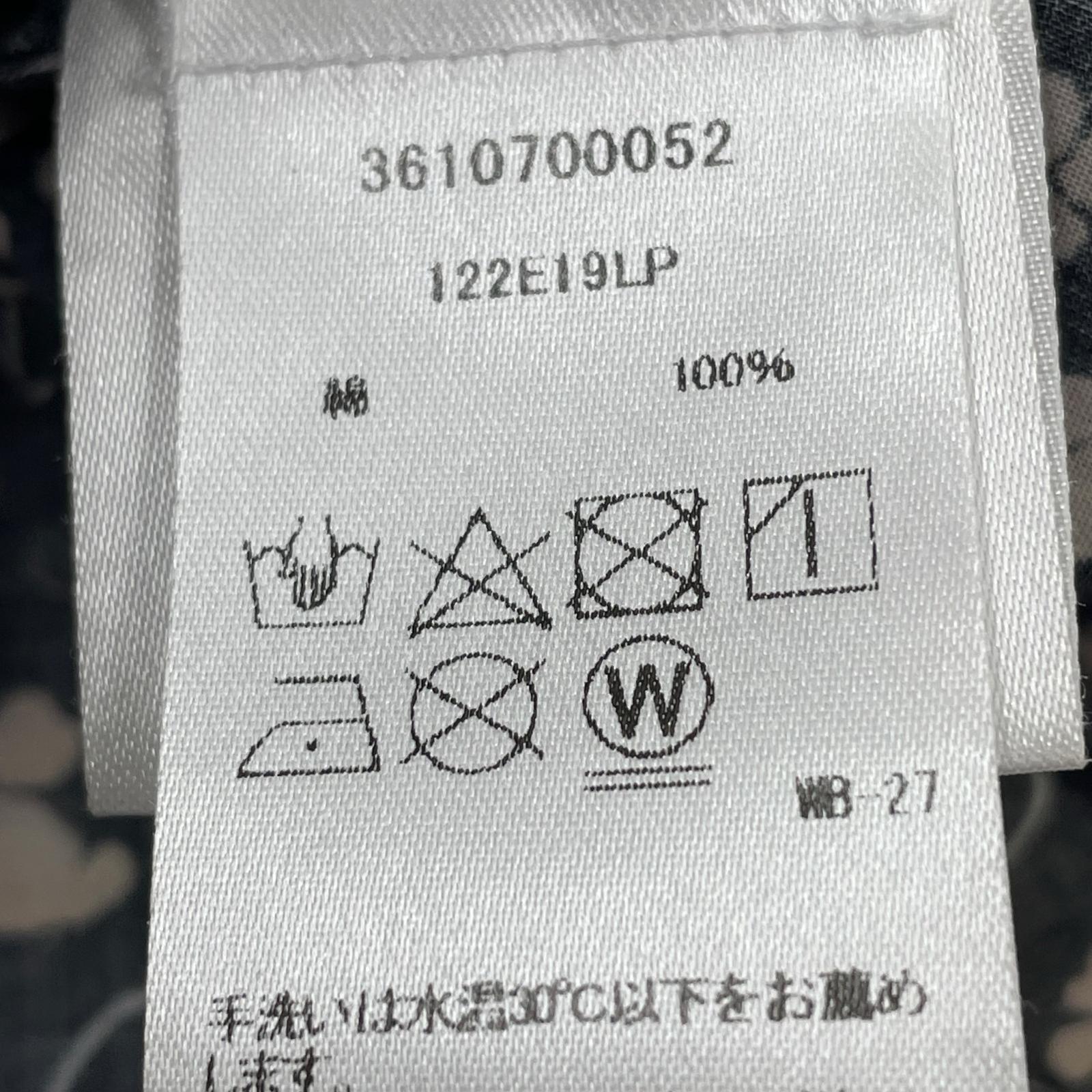 長袖Ｔシャツ MERLETTE 花柄ブラウス 黒 マルチカラー