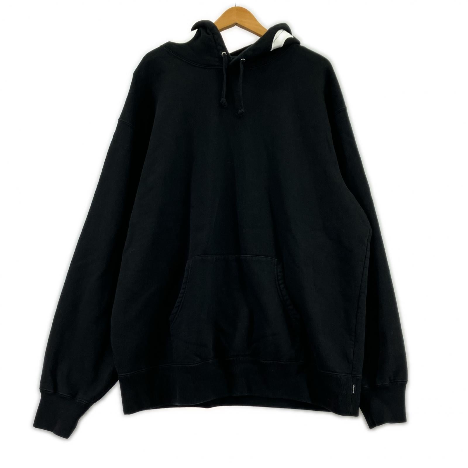 パーカー Contrast Hooded Sweatshirt ブラック（XL） ブラック