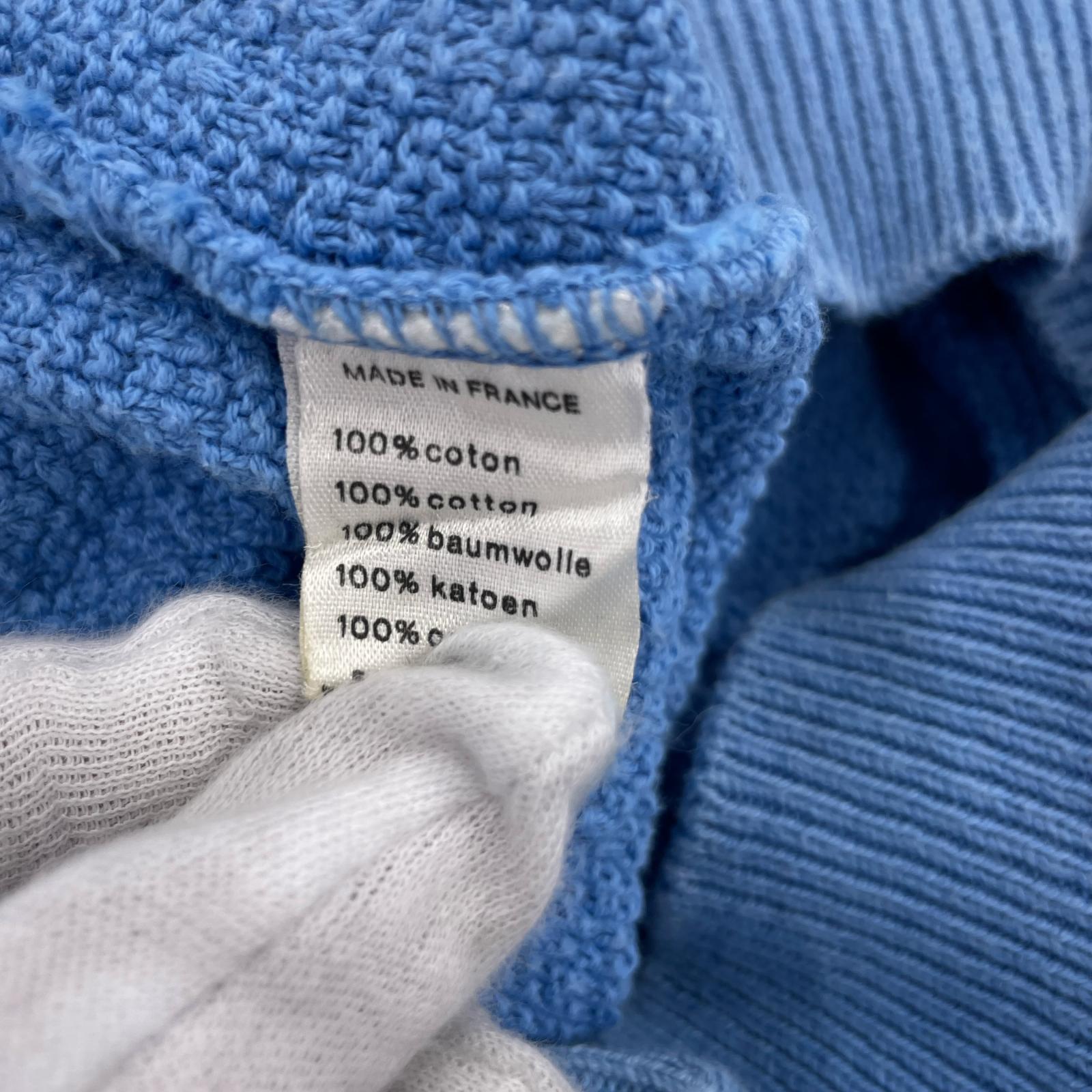 カーディガン VINTAGE CHEMISE フランス製 青 3 ブルー