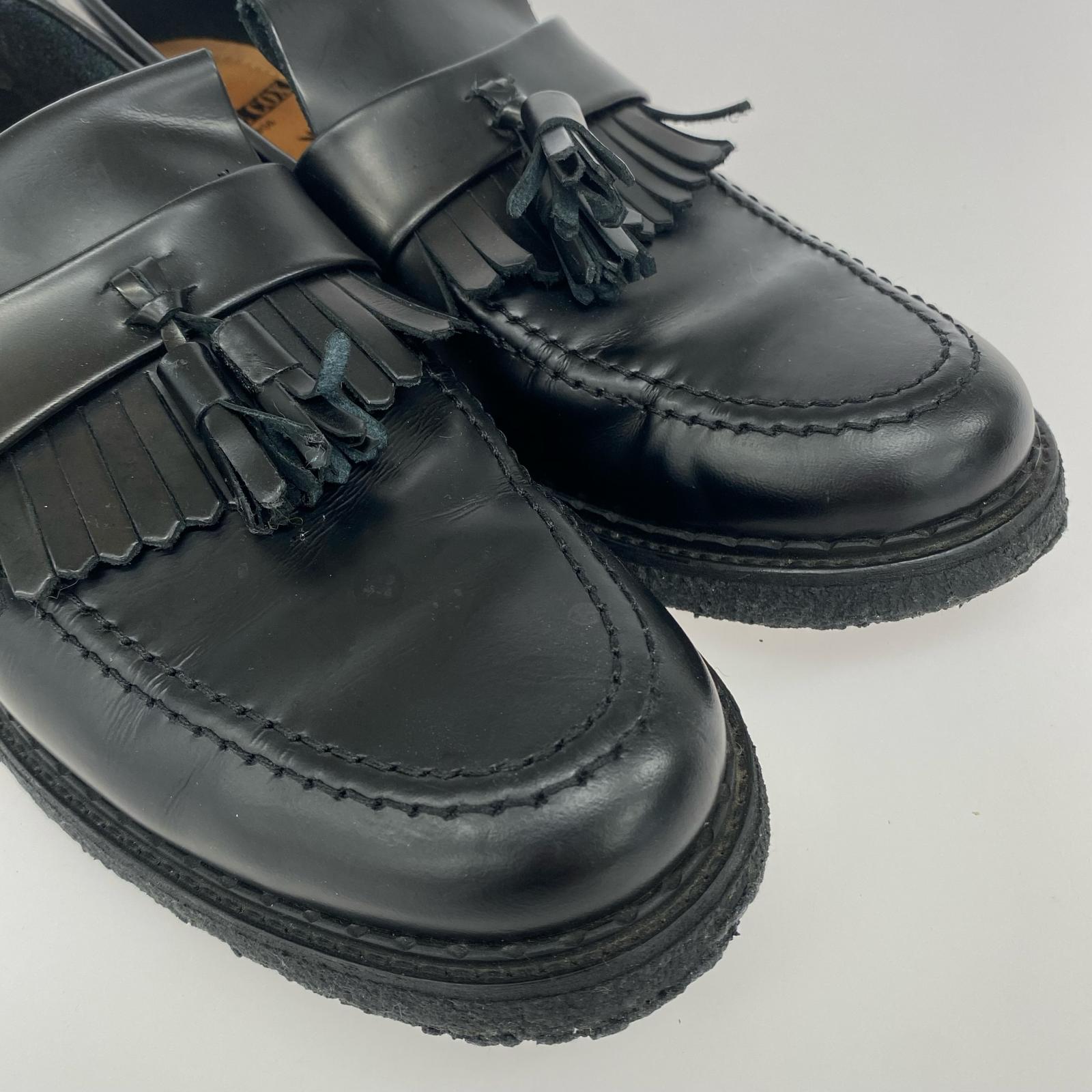シューズ ×FRED PERRY タッセルローファー 黒 (7) ブラック