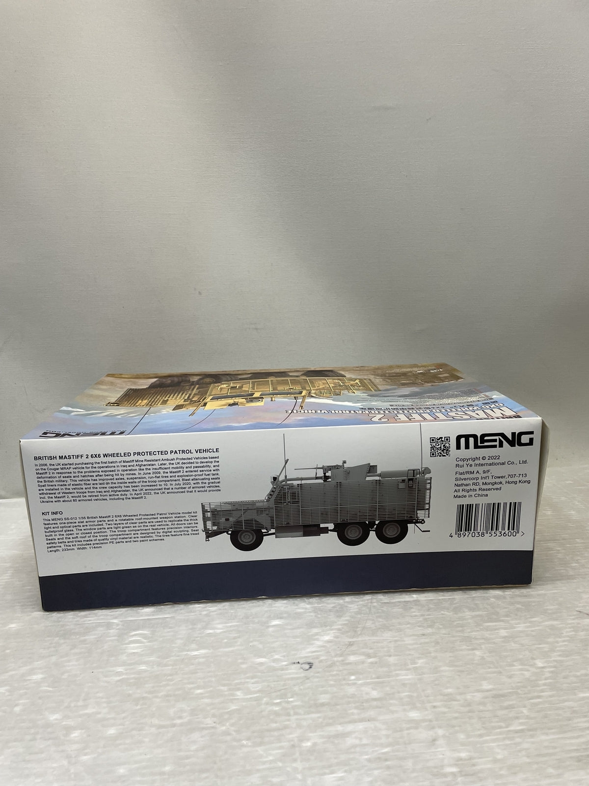 1/35 イギリス マスティフ2 6x6装輪 防護警備車両 ミリタリープラモ