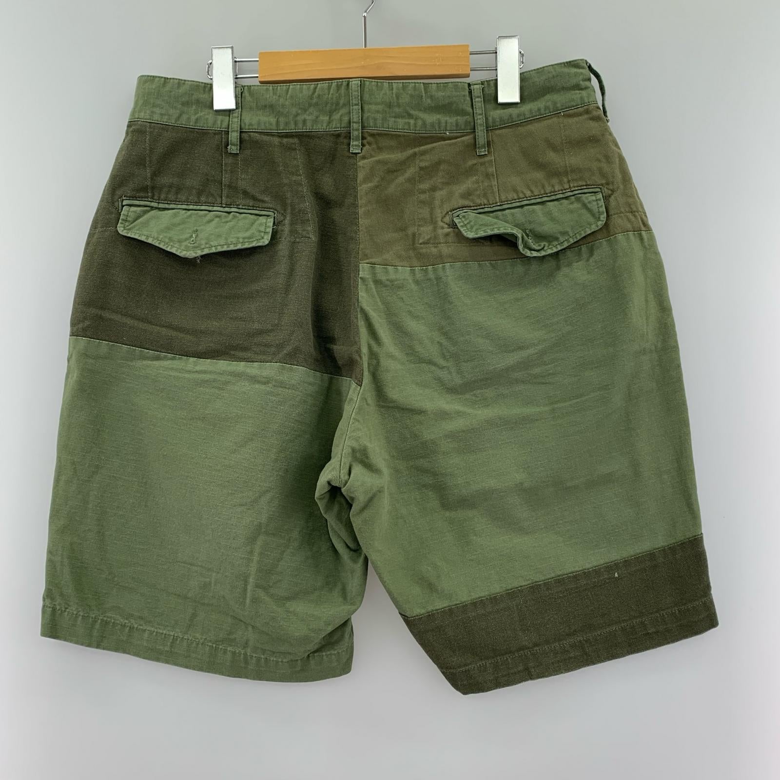 ショートパンツ パッチワーク グルカショーツ KHK M カーキ
