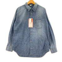 長袖シャツ MickeyMouse Chambray shirt M ブルー