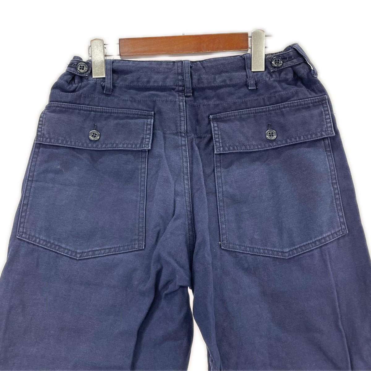 パンツ コットン ストレート (30) 30 ネイビー