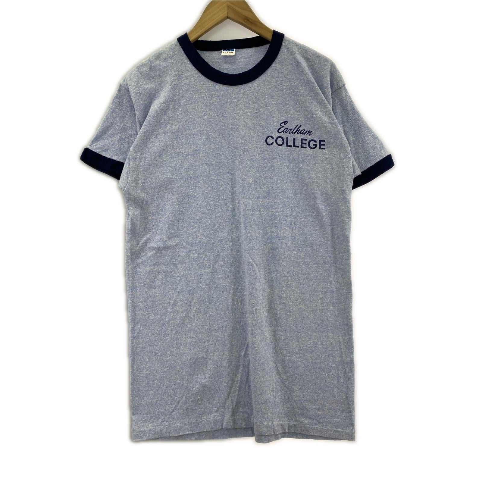 半袖Ｔシャツ 70s バータグ初期 リンガーTシャツ 青 XL ブルー