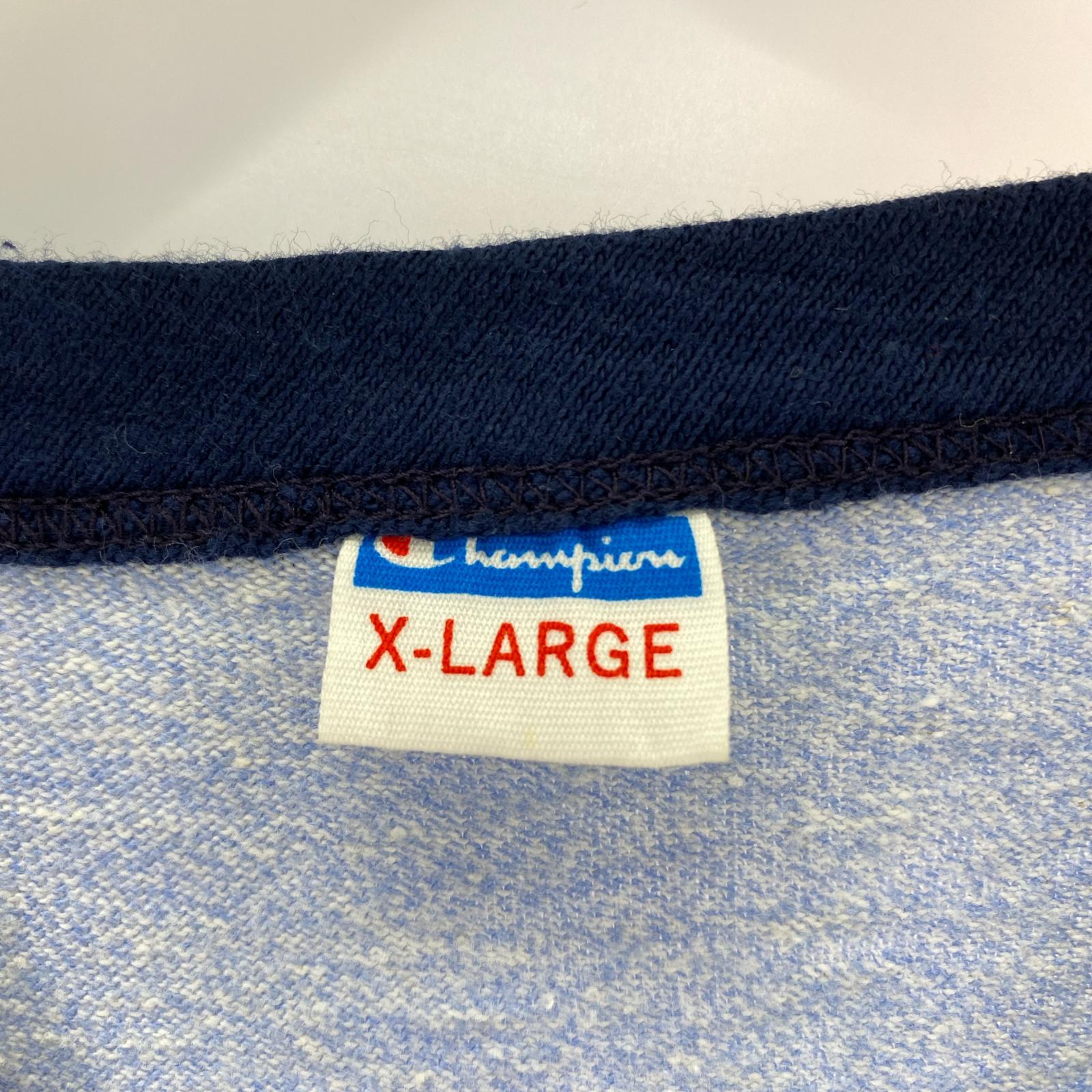 半袖Ｔシャツ 70s バータグ初期 リンガーTシャツ 青 XL ブルー