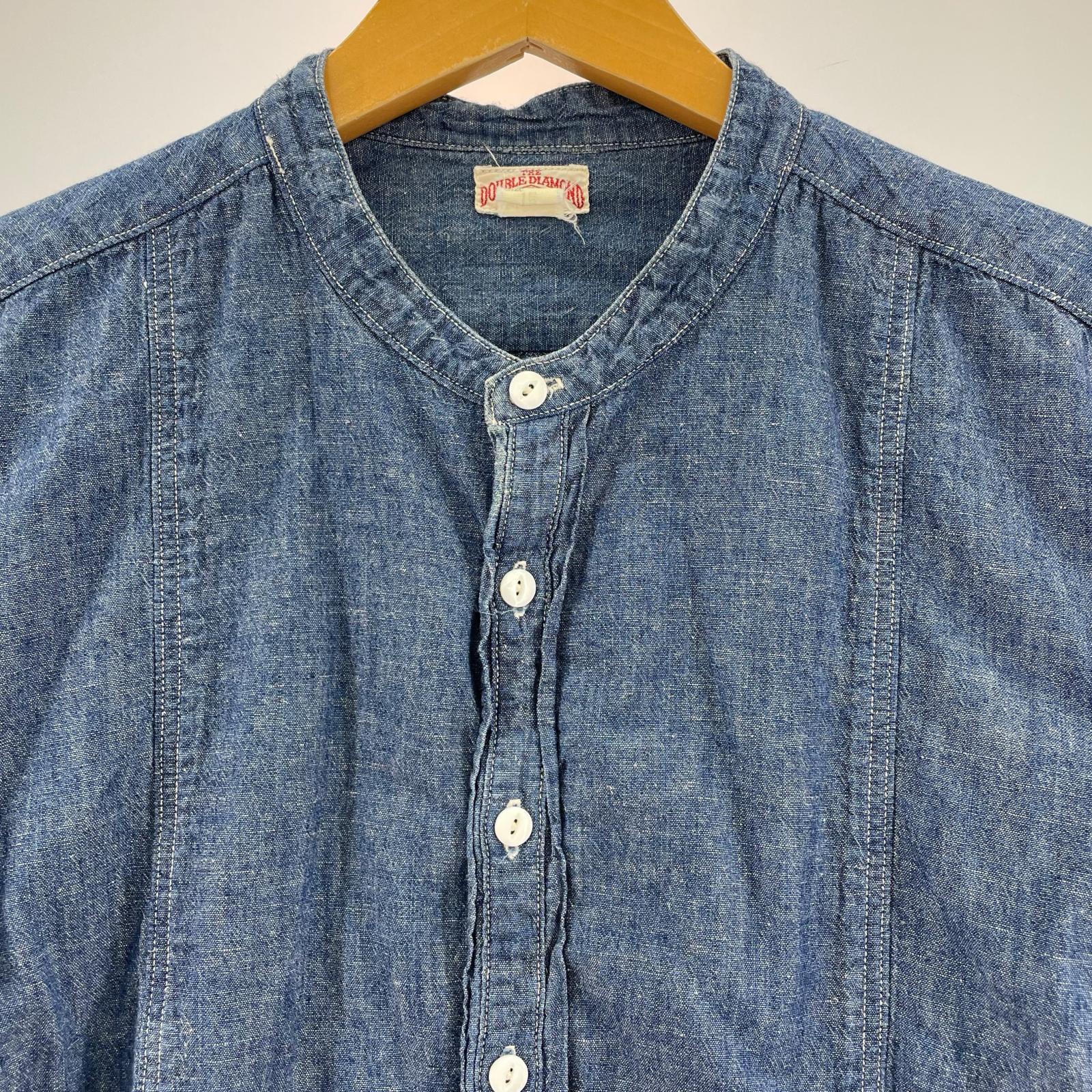 長袖シャツ DOUBLE DIAMOND スタンドカラー シャツ 15