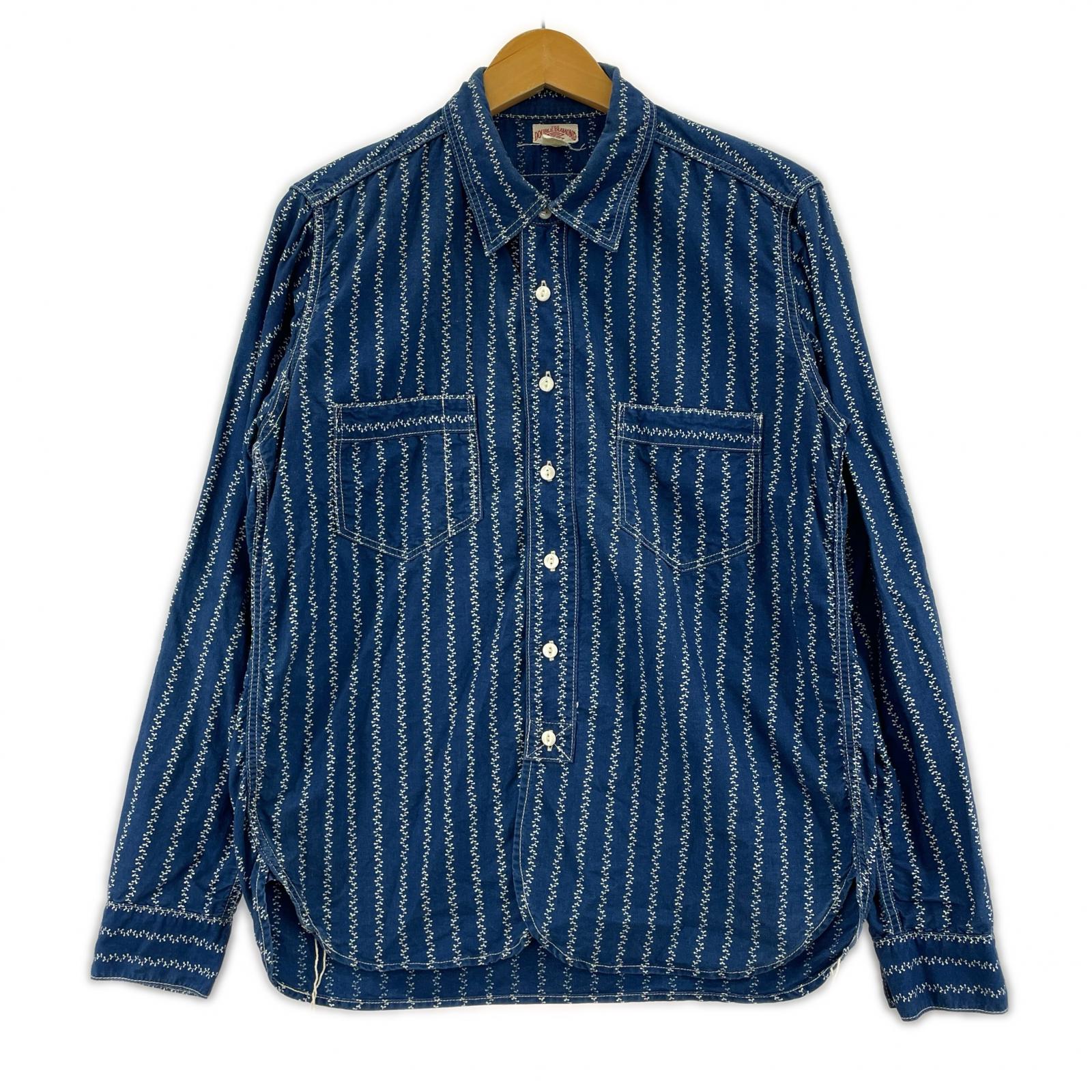 長袖シャツ DOUBLE DIAMOND L/S シャツ ブルー 15