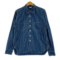 長袖シャツ DOUBLE DIAMOND L/S シャツ ブルー 15