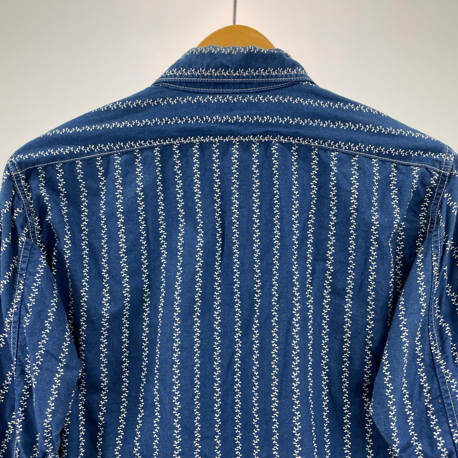 長袖シャツ DOUBLE DIAMOND L/S シャツ ブルー 15