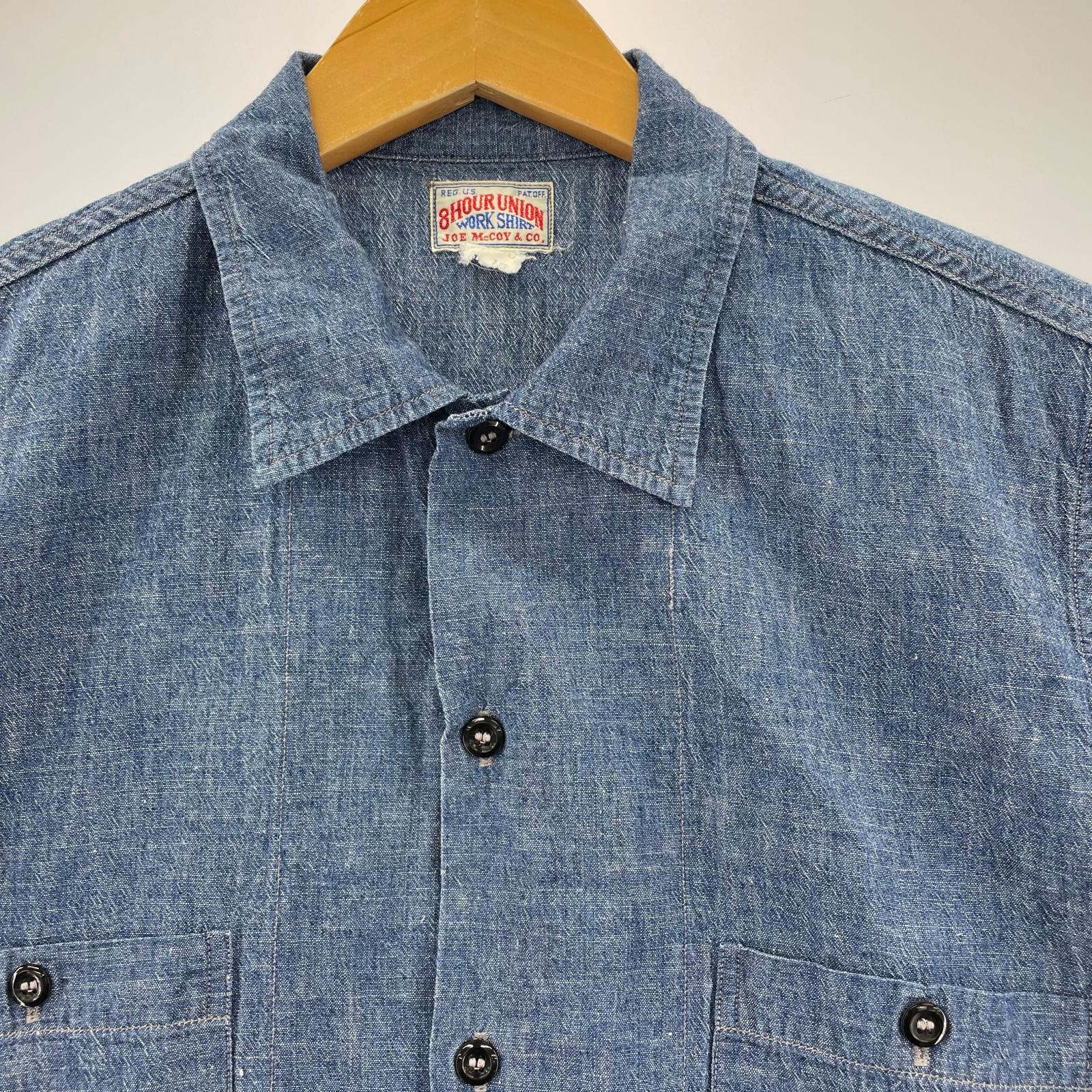 半袖シャツ 8 HOUR UNION S/S シャンブレー 開襟シャツ