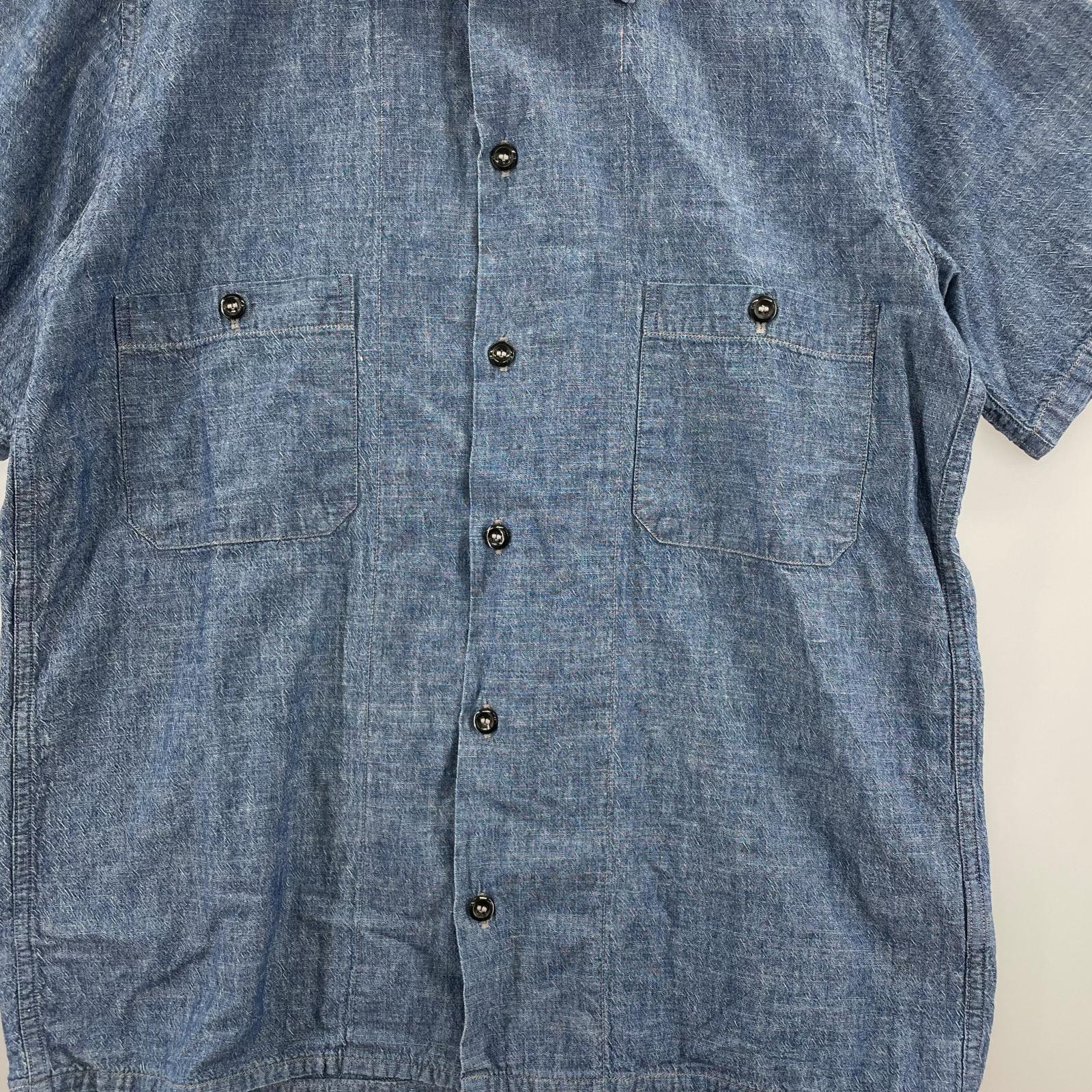 半袖シャツ 8 HOUR UNION S/S シャンブレー 開襟シャツ