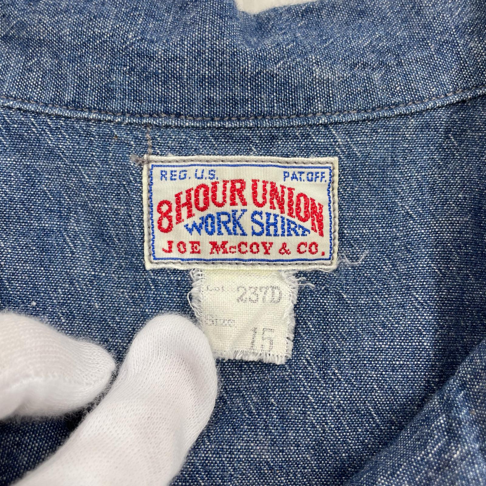 半袖シャツ 8 HOUR UNION S/S シャンブレー 開襟シャツ