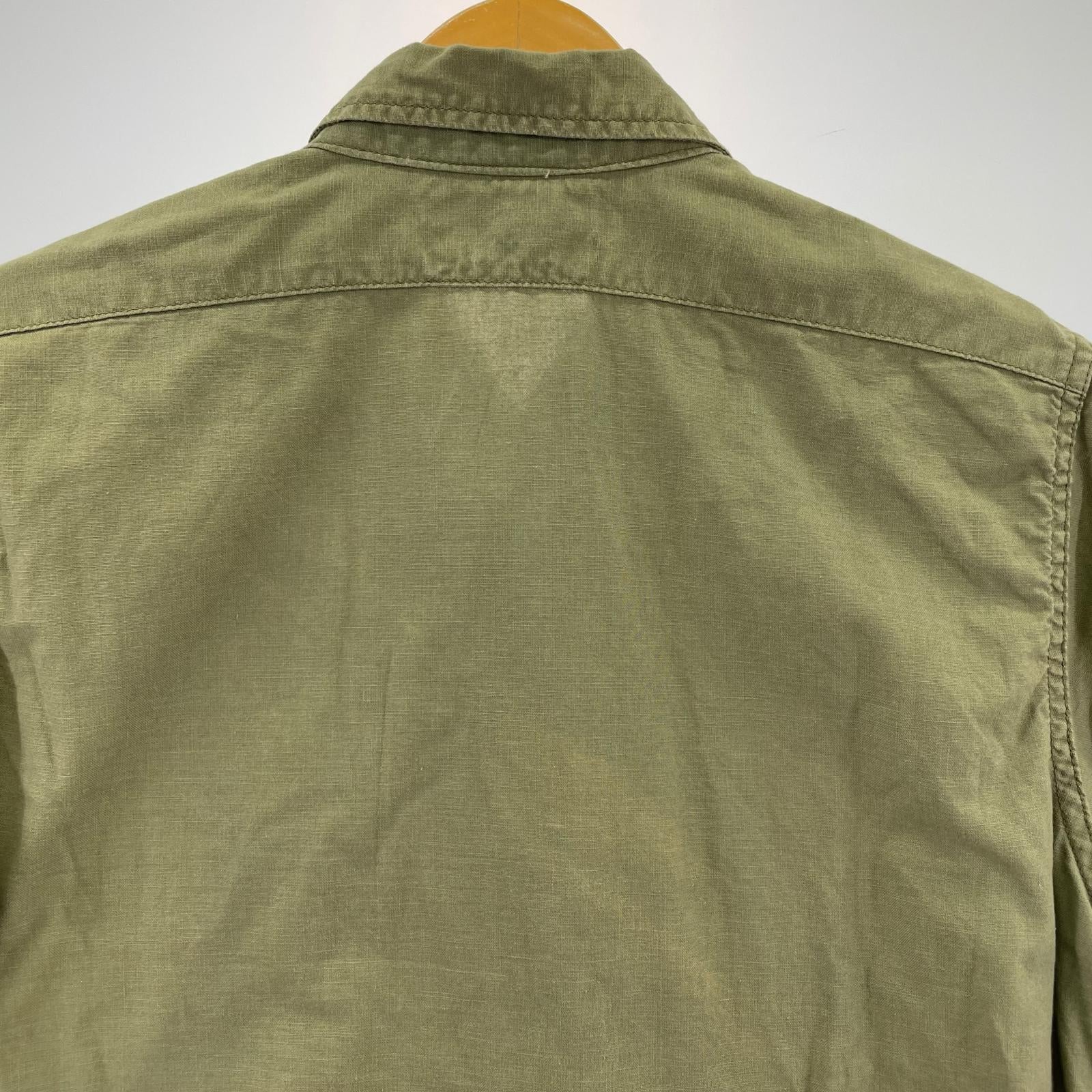 半袖シャツ USN S/S ミリタリーシャツ OLIVE