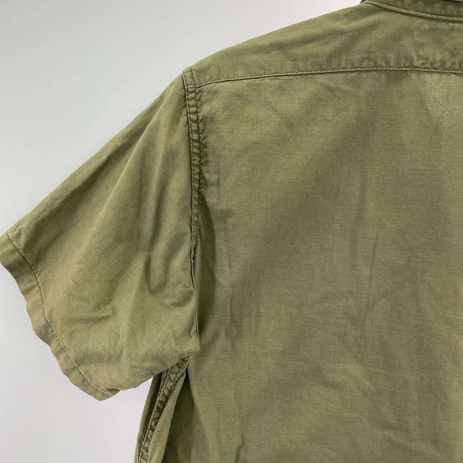 半袖シャツ USN S/S ミリタリーシャツ OLIVE
