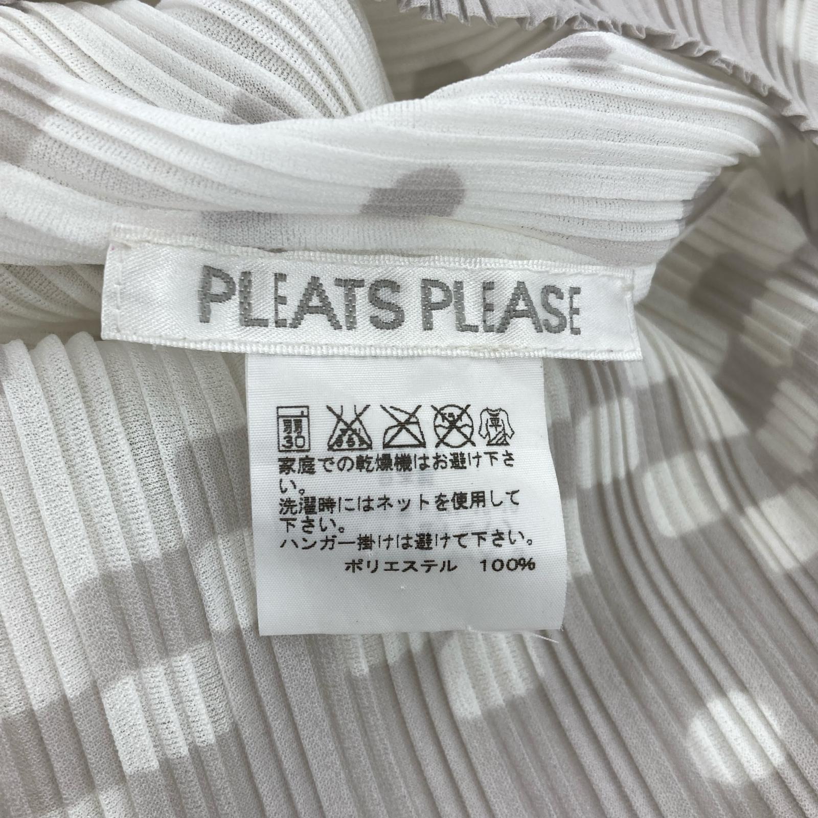ワンピース ドット プリーツ 白 ホワイト