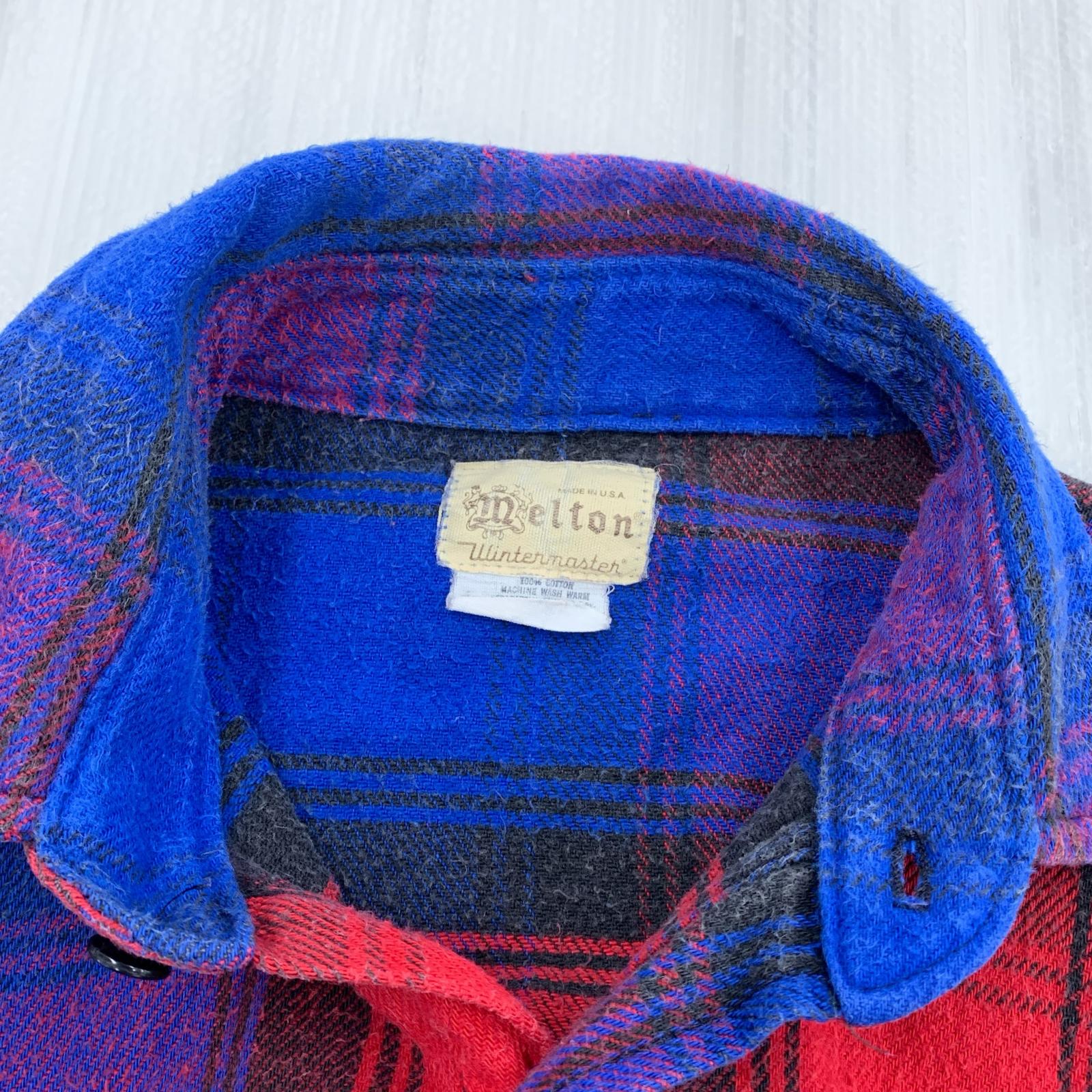 長袖シャツ MELTON　チェックネルシャツ L