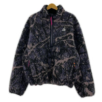 ジャケット ACG ハーフジップ ボアジャケット 総柄 紫 L L マルチカラー