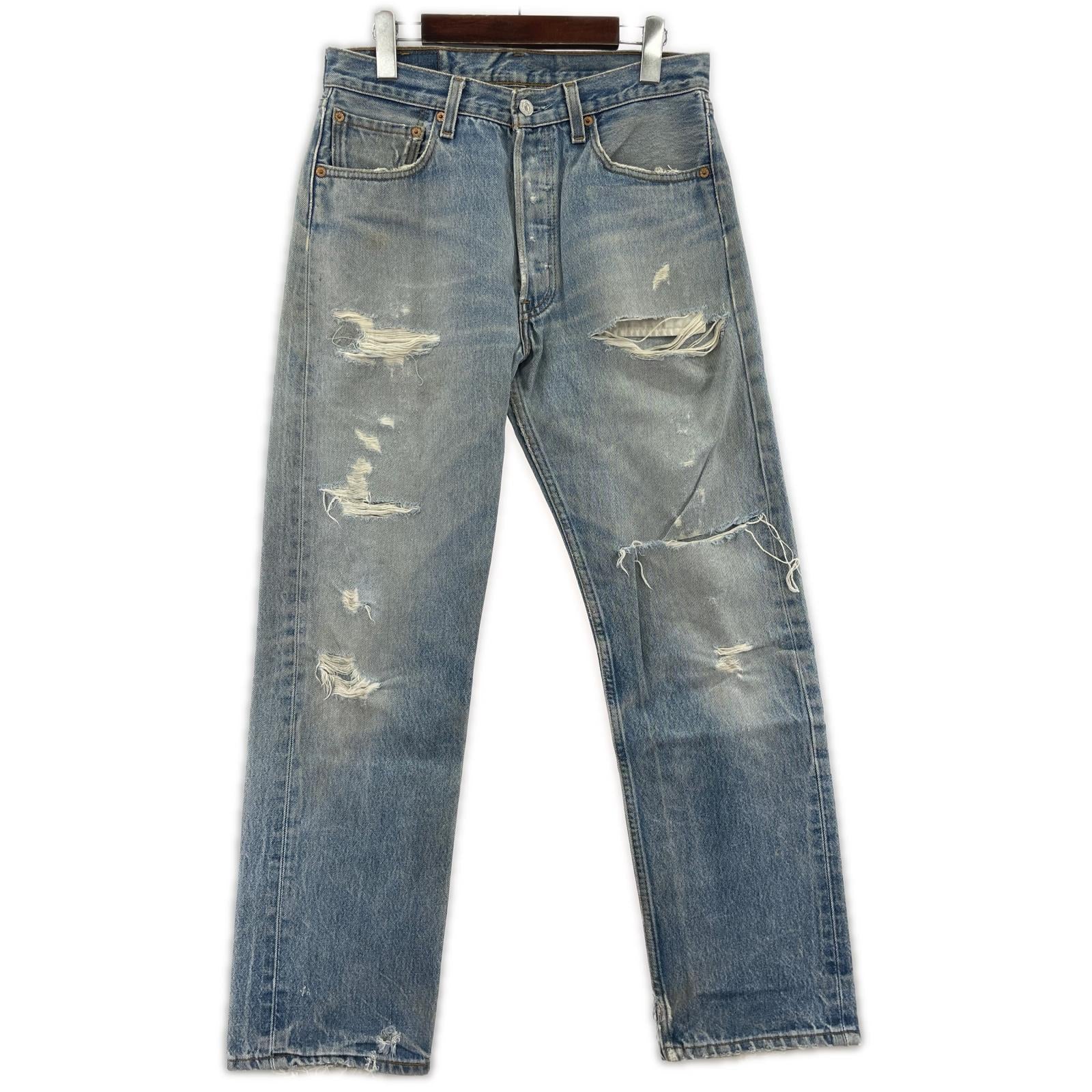 デニムパンツ Levi's 501xx USA製 553サンベニート工場 w33/l33 ブルー