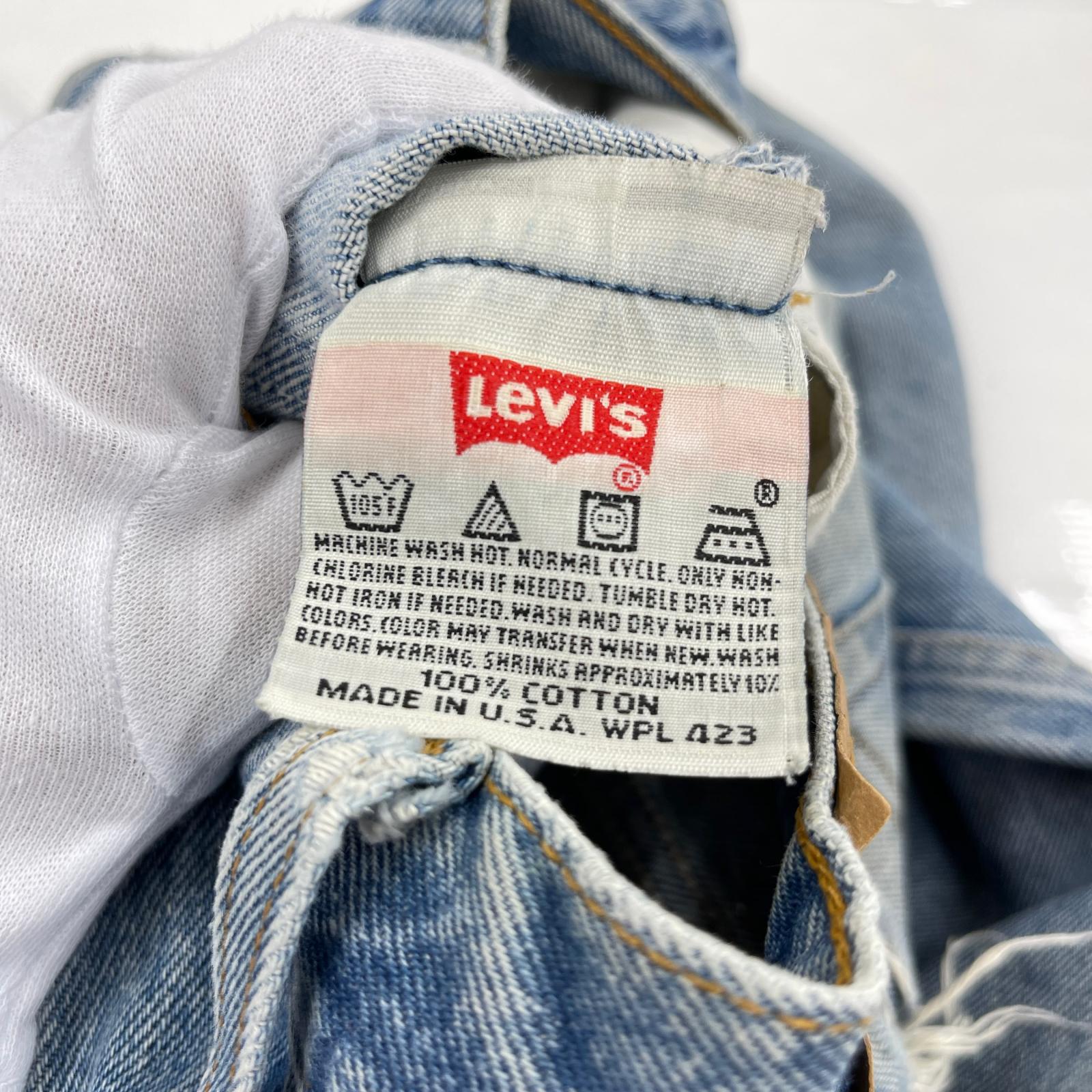 デニムパンツ Levi's 501xx USA製 553サンベニート工場 w33/l33 ブルー