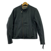 レザージャケット KADOYA シングルライダース レザージャケット SIZE:L L ブラック