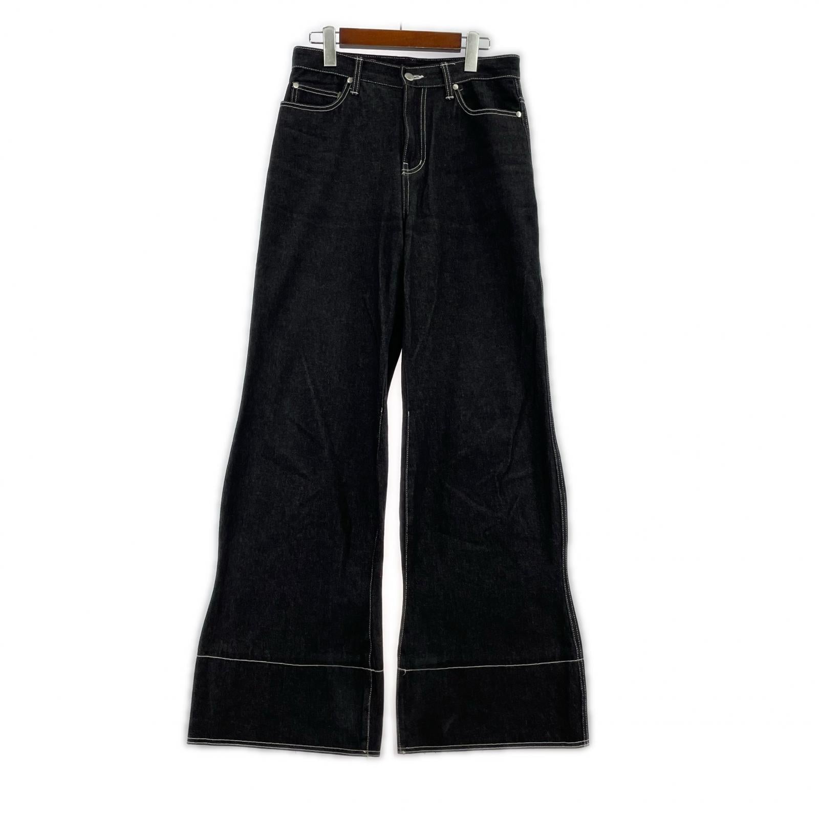 デニムパンツ 23AWPNB09 S ブラック