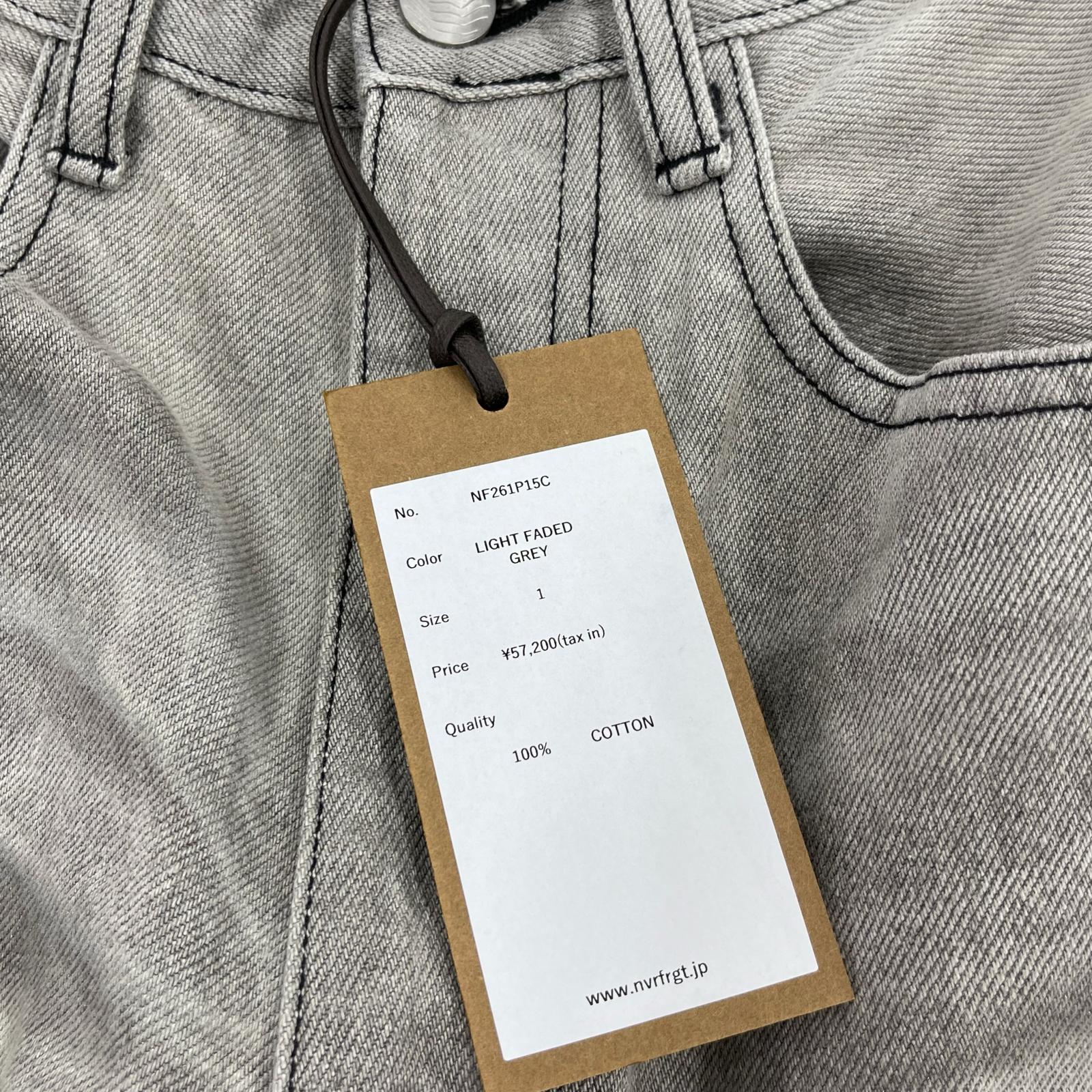 デニムパンツ NF261P15C LIGHT FADED GREY (1) ブラック