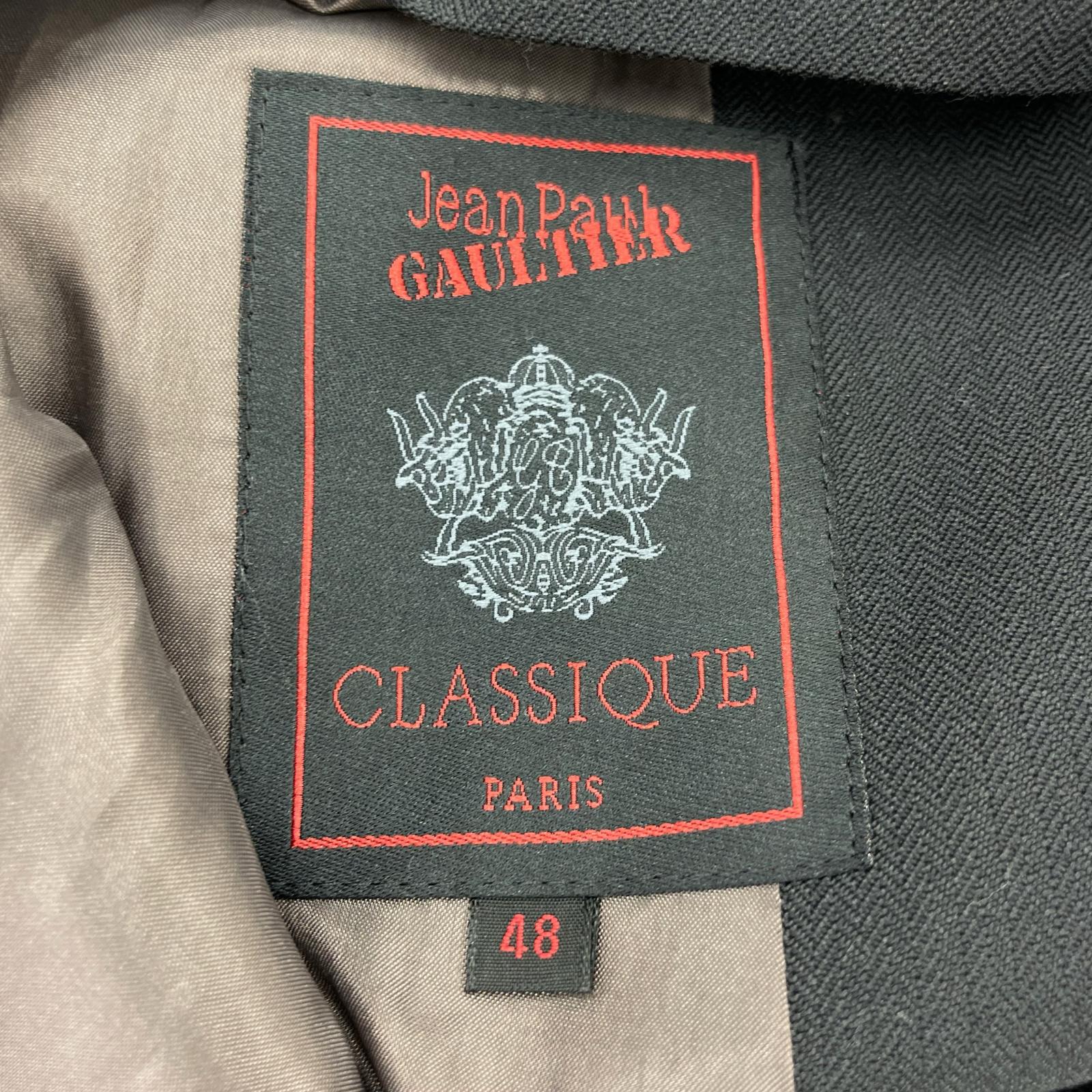 テーラードジャケット JEAN-PAUL GAULTIER ARCHIVE ダブルブレストテーラードジャケット 黒 (48) 48 ブラック