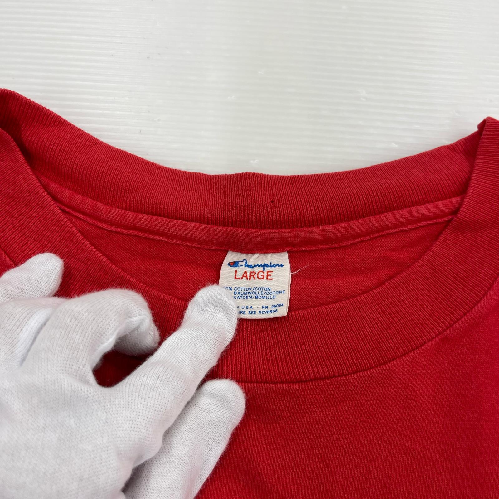 半袖Ｔシャツ USA製 BOSTON UNIVERSITY 赤(L) L レッド
