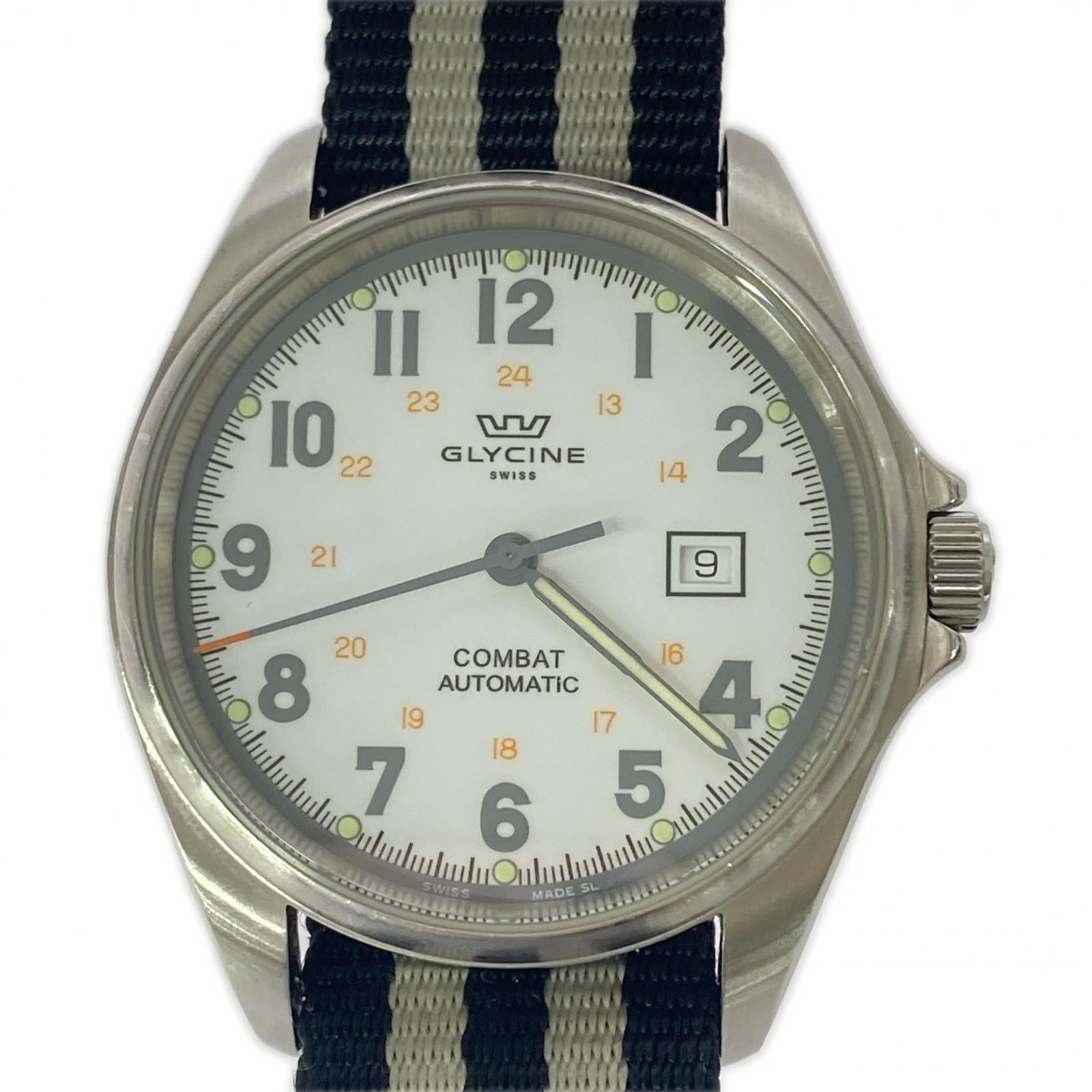 腕時計 GLYCINE COMBAT 6 VINTAGE 時計 ホワイト