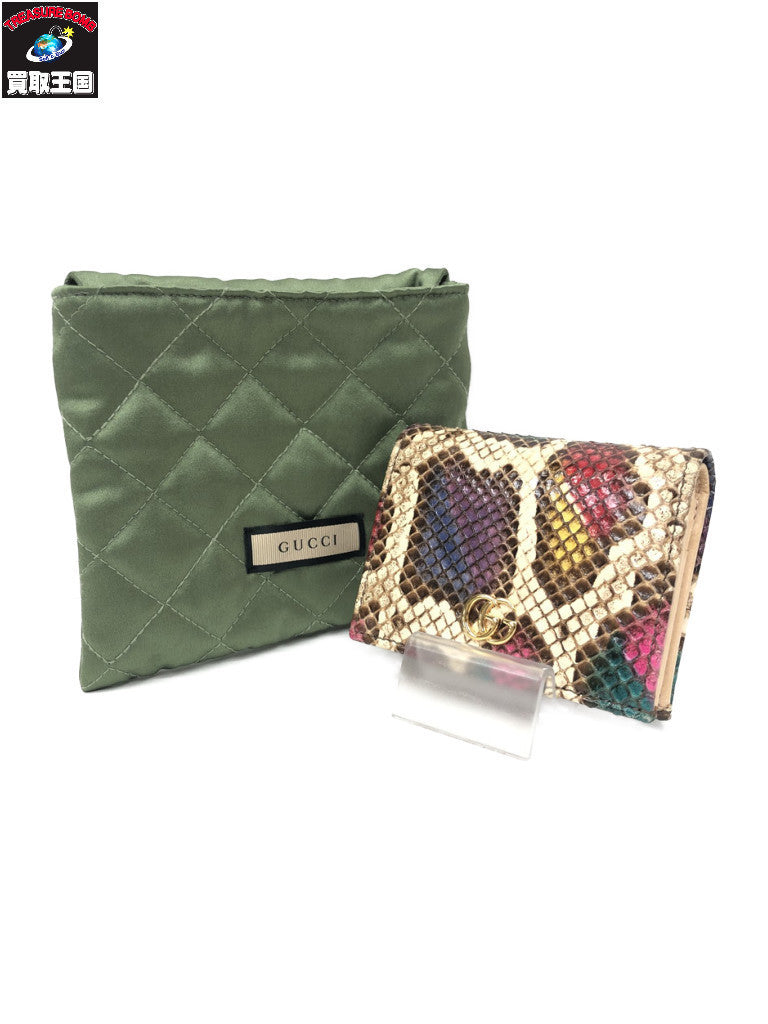 GUCCI 456126 GGマーモント パイソン 財布