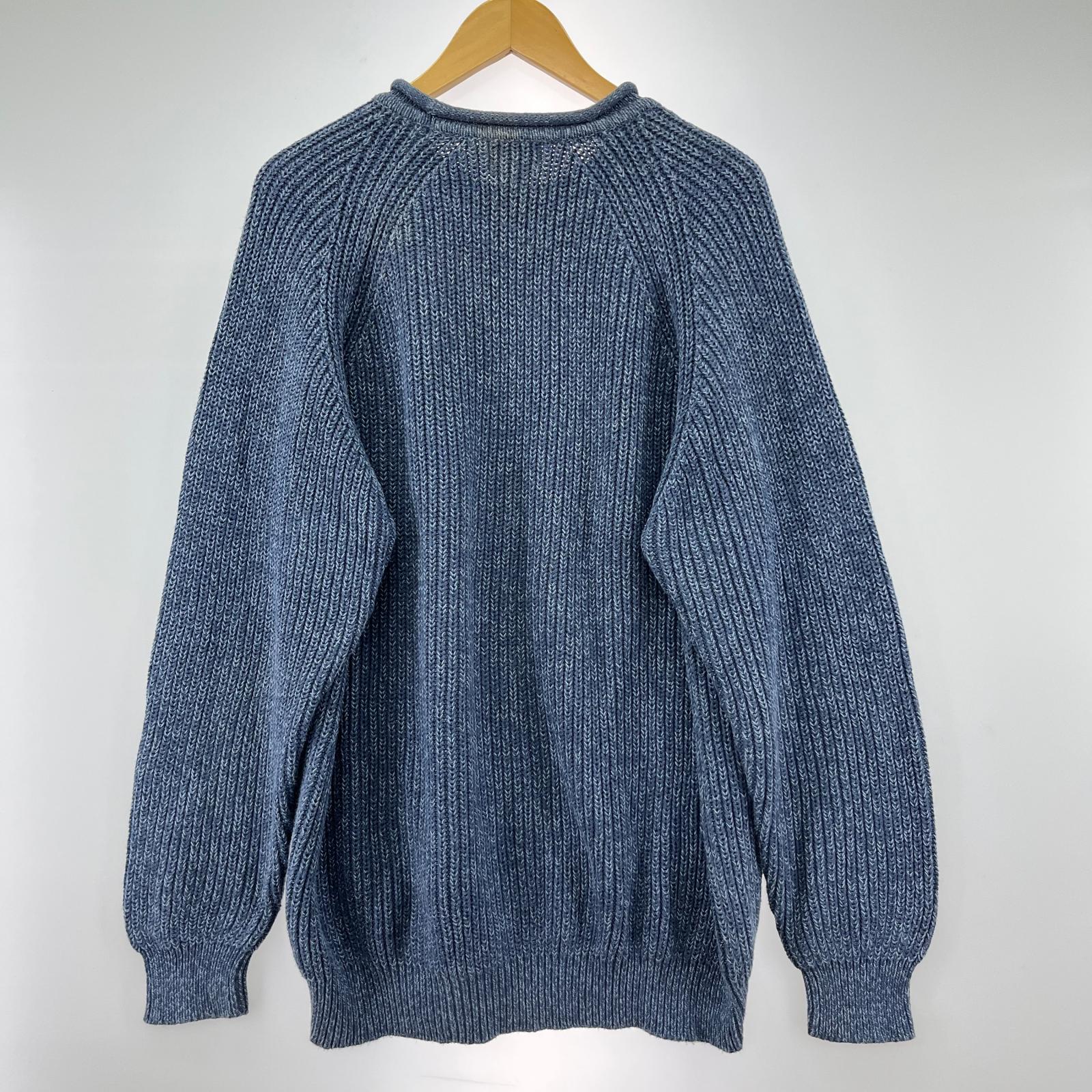 ニット ロールネックニット (L-REG) インディゴ ネイビー L