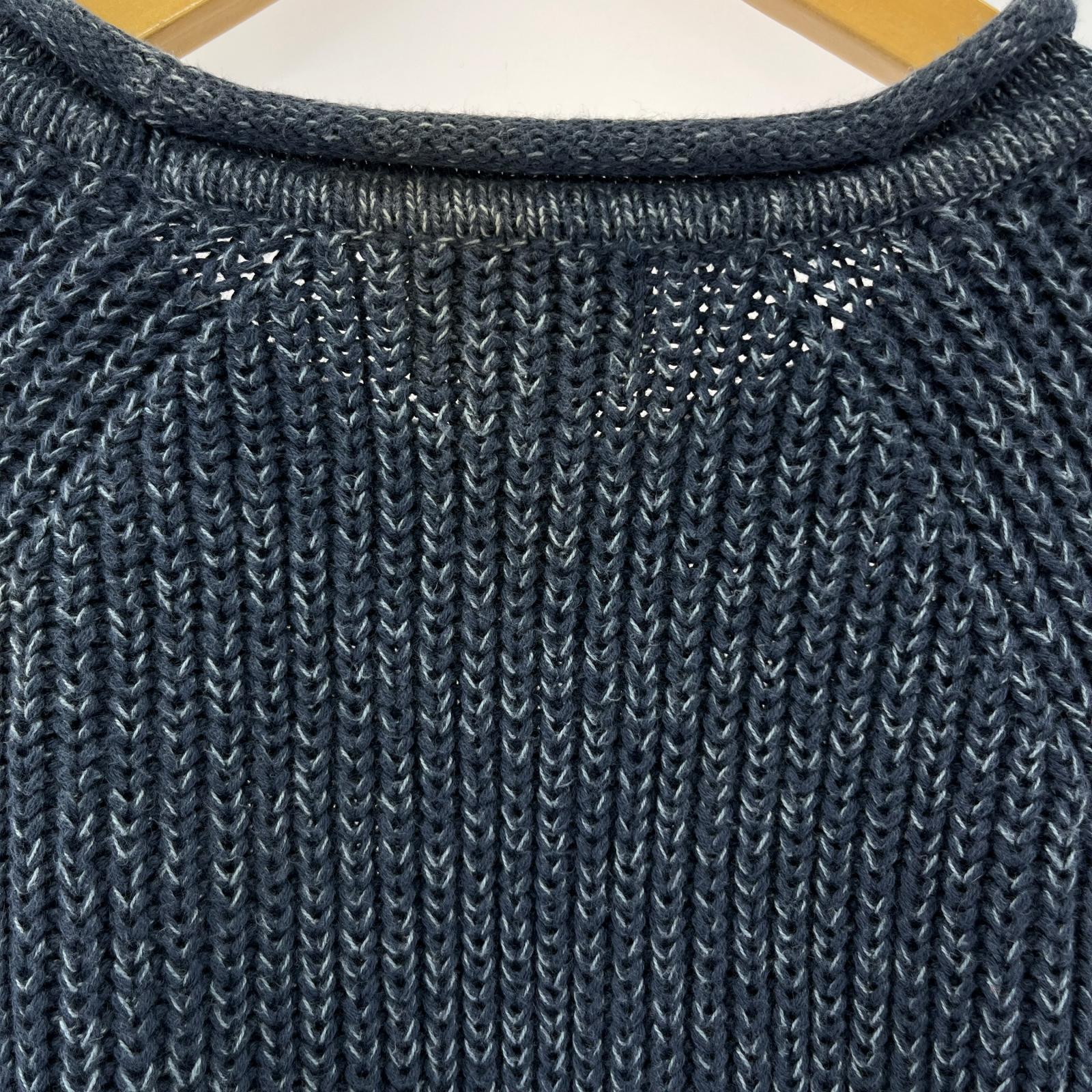ニット ロールネックニット (L-REG) インディゴ ネイビー L