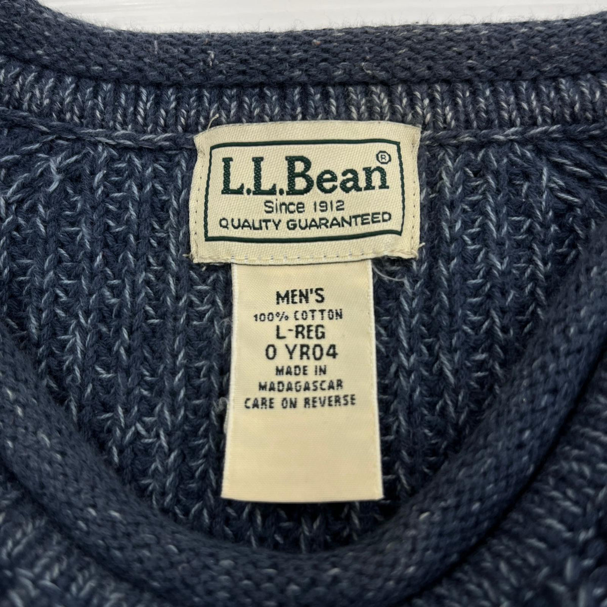 ニット ロールネックニット (L-REG) インディゴ ネイビー L