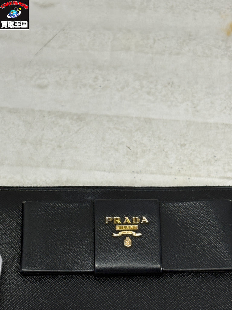 PRADA サフィアーノ リボン 長財布