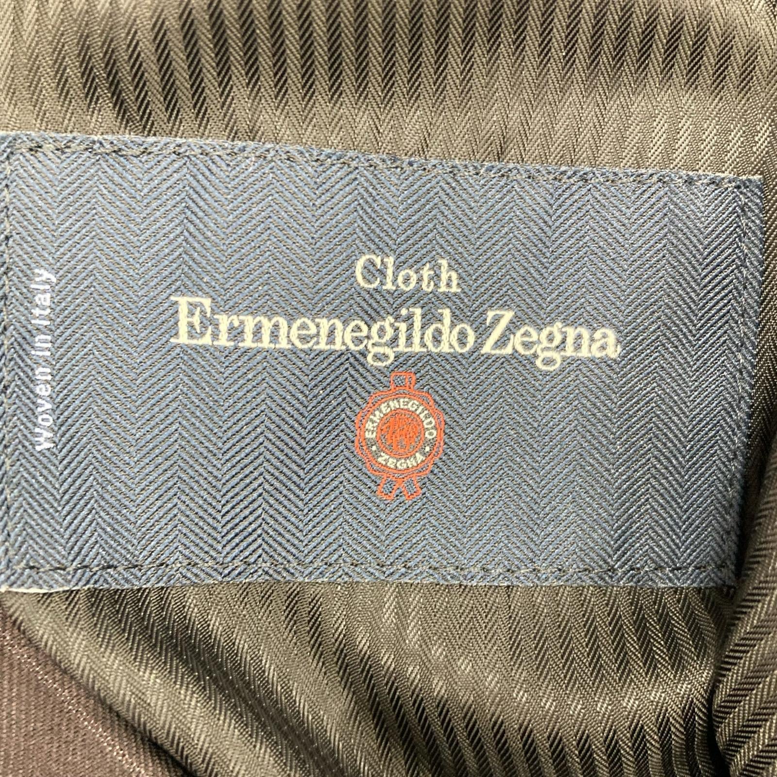 パンツ WACKO MARIA×Ermenegildo Zegna STRIPED PLEATED TROUSERS ストライプスラックス S S ブラック