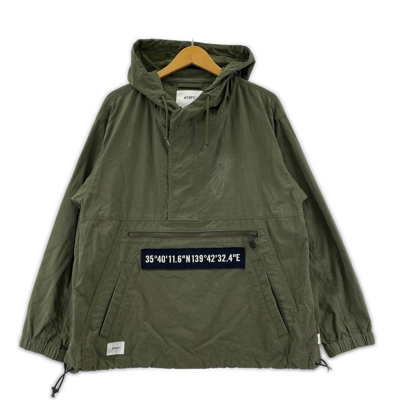 ジャケット 191WVDT-JKM02 NYLON PULLOVER カーキ