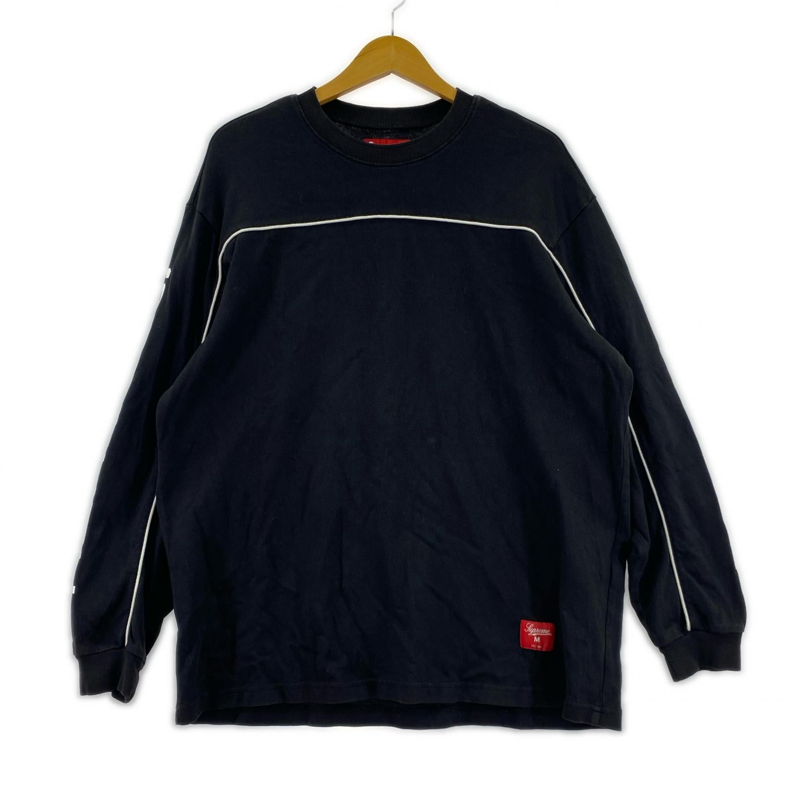 長袖Ｔシャツ Paneled Piping L/S TOP（M) M ブラック
