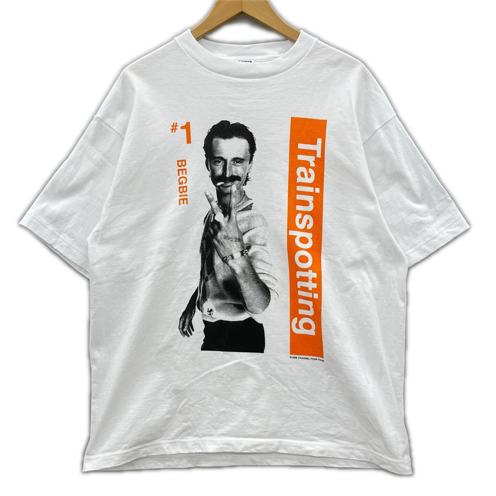 半袖Ｔシャツ BEHIND THE SCENE/Trainspotting/公開30周年を記念 L ホワイト