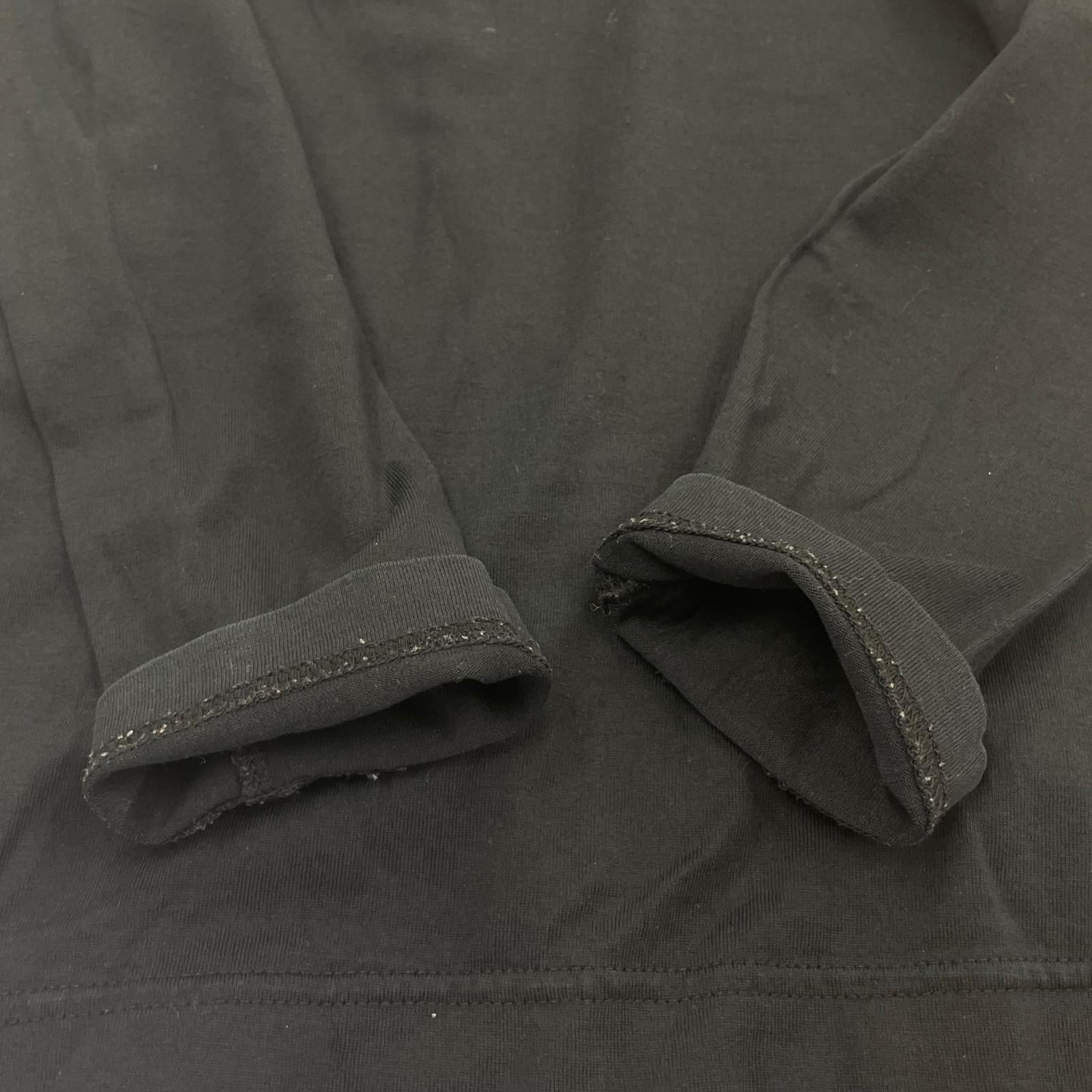 長袖Ｔシャツ ISSEY MIYAKE PERMANENTE サイドスリット タートルネックカットソー M ブラック M ブラック