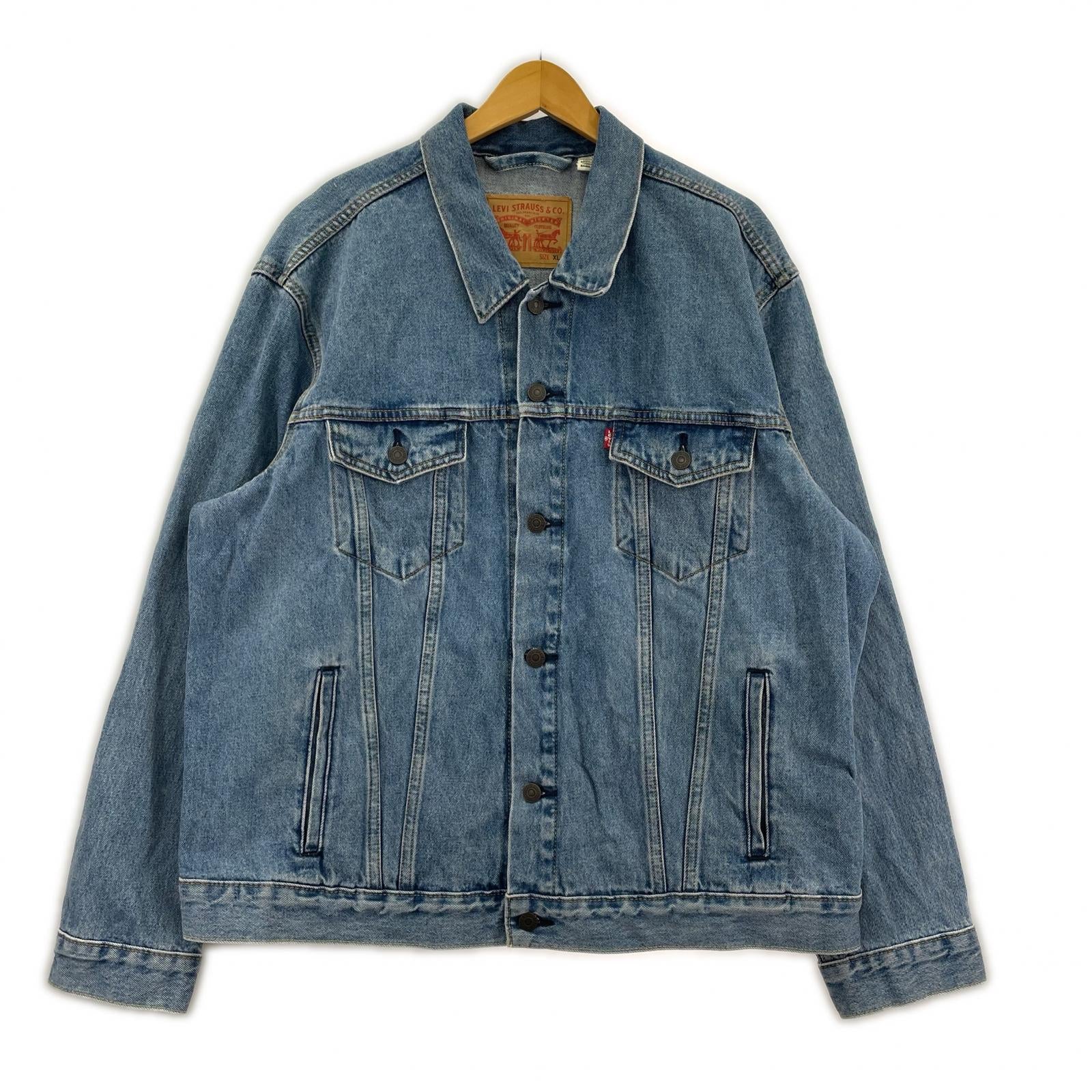 デニムジャケット トラッカージャケット 青 (XL)