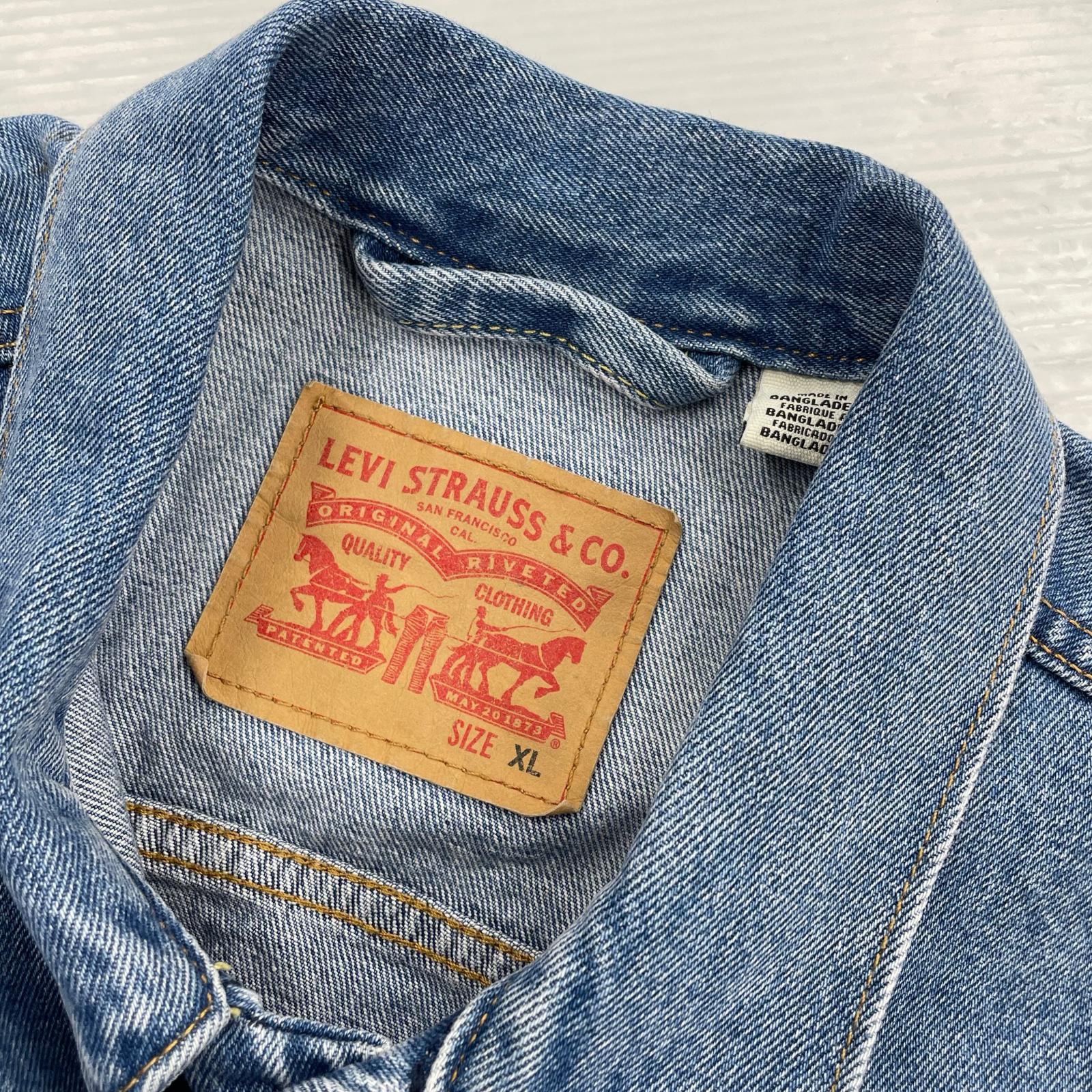 デニムジャケット トラッカージャケット 青 (XL)
