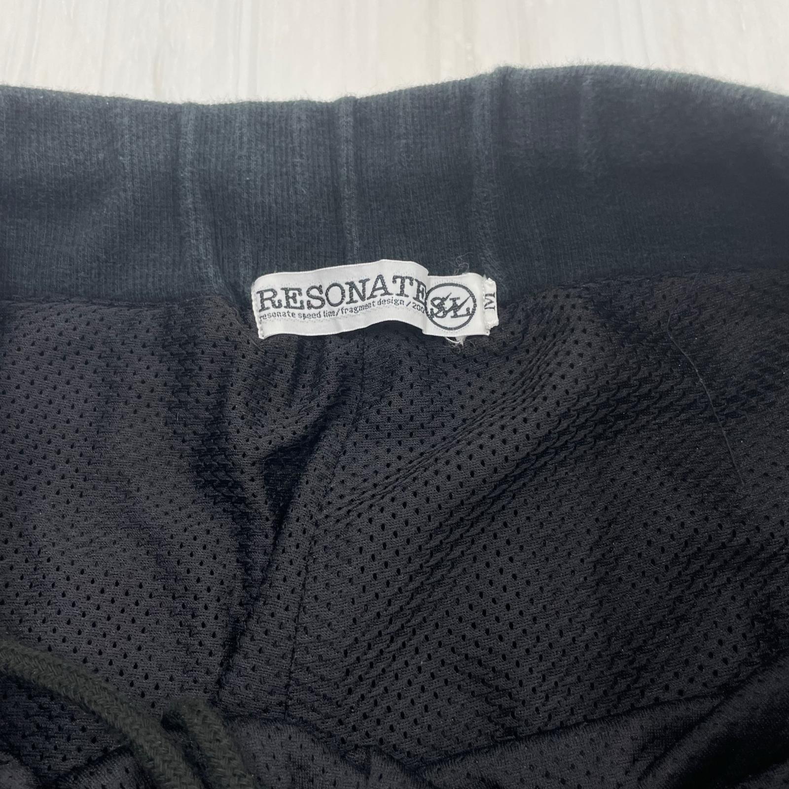 パンツ RESONATE GOODENOUGH 裾ジップデザイン ストライプイージーパンツ M ブラック M ブラック