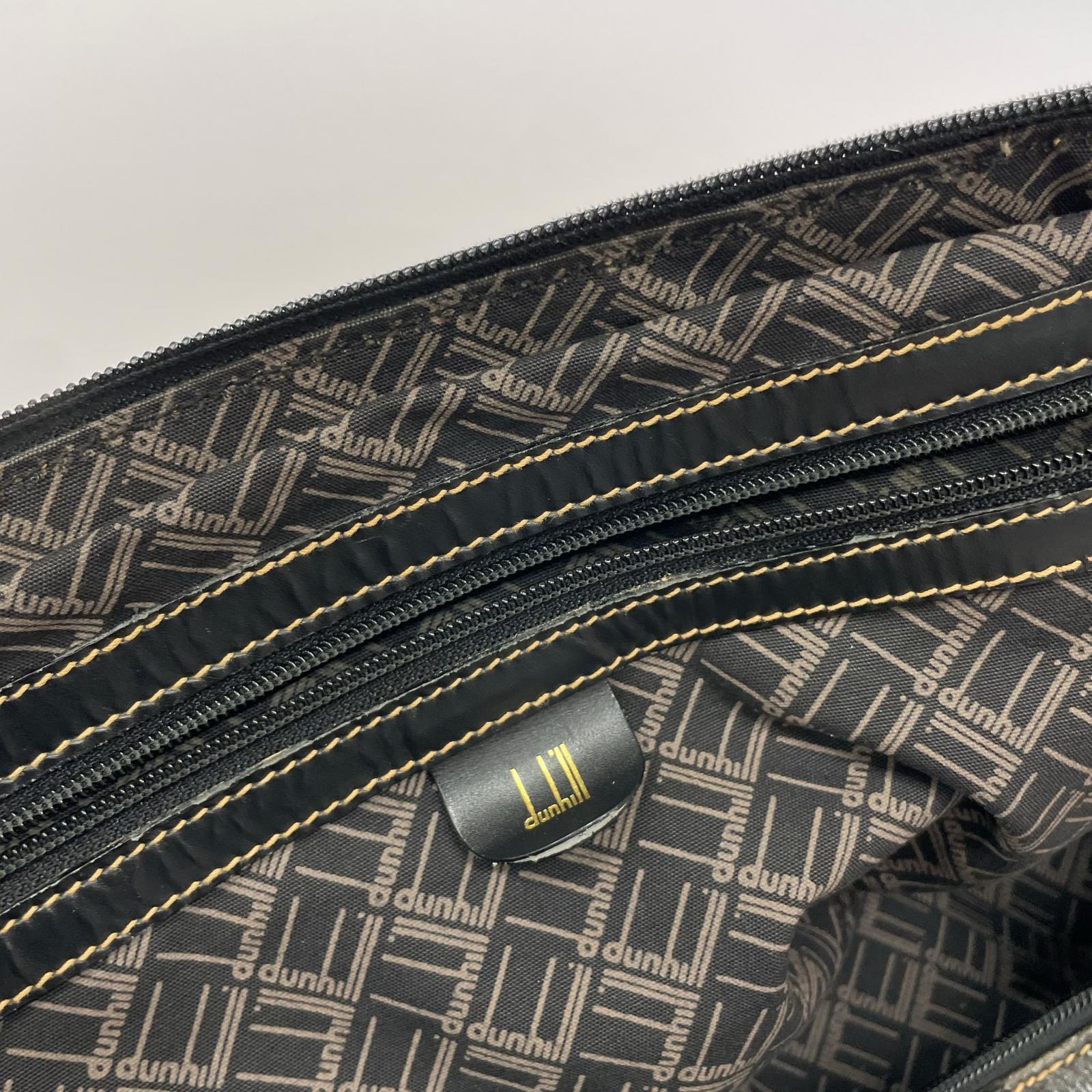 dunhill チェルシーライン レザーボストンバッグ