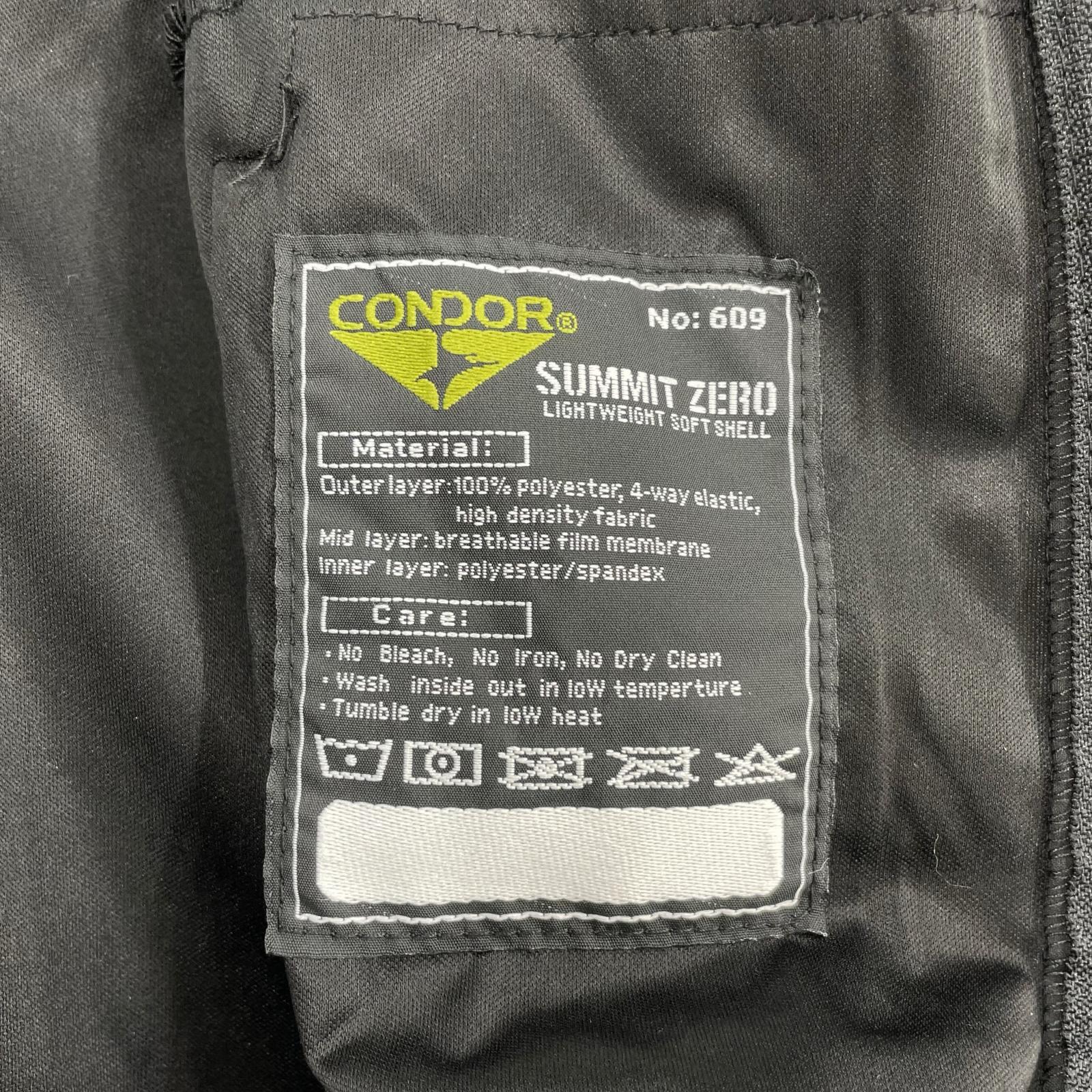 ジャケット CONDOR SUMMIT ZERO SOFTSHELL JACKET M M ブラック