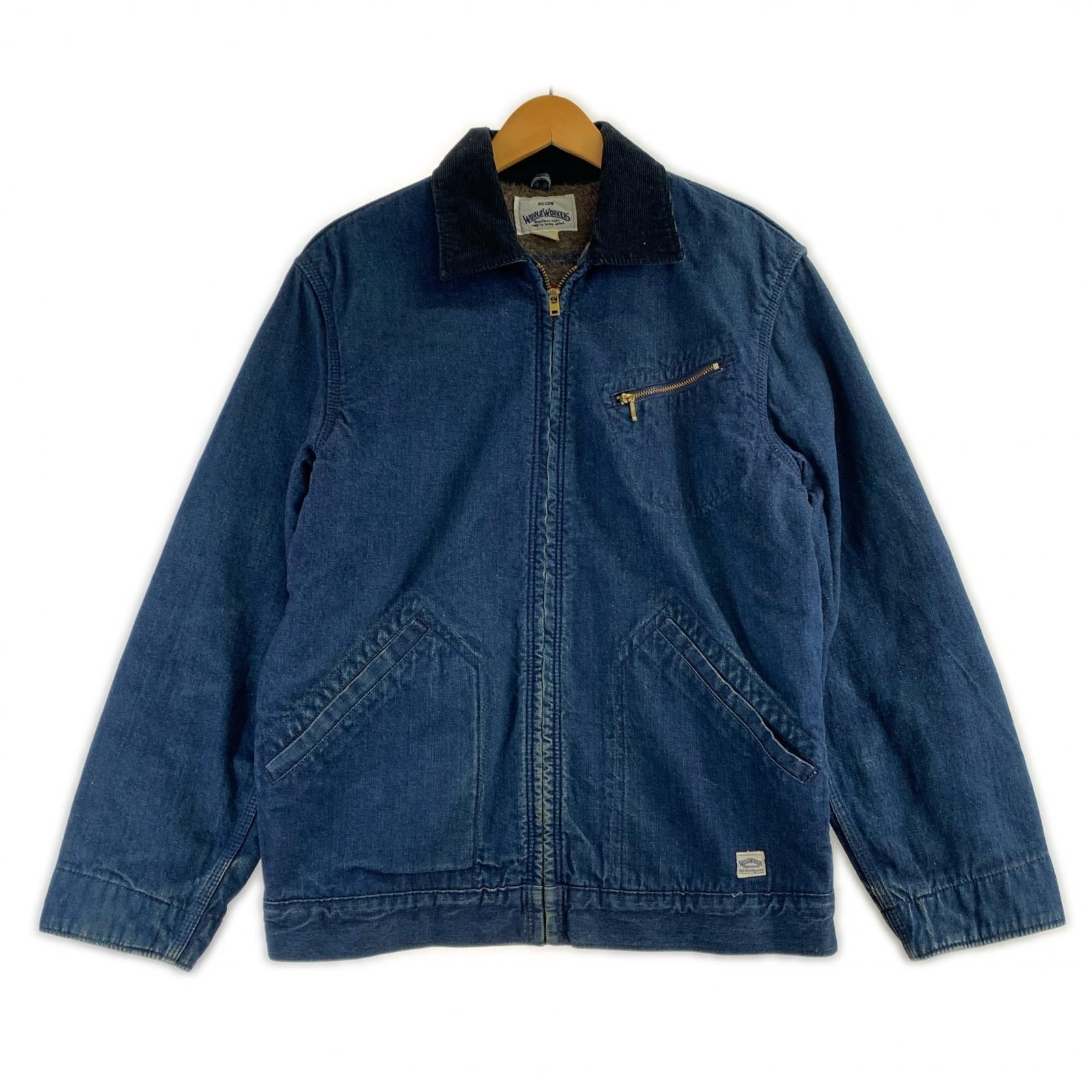 デニムジャケット WORLD WORKER L/38 38 ネイビー