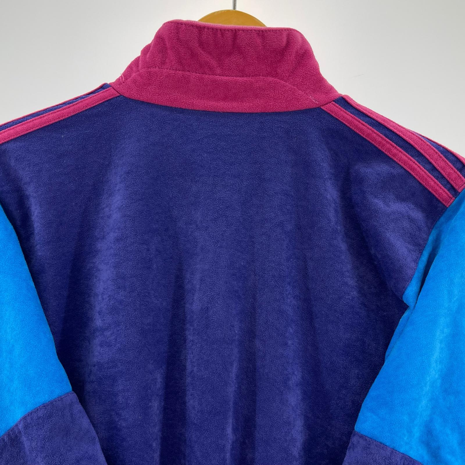長袖Ｔシャツ adidas 80s ベロア トラックジャケット (M)